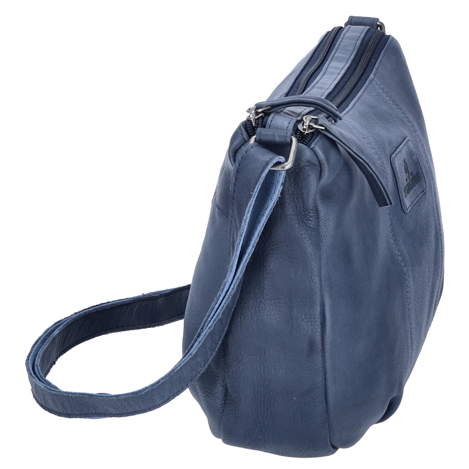 The Skandinavian Brand Leder Umhängetasche  Blue