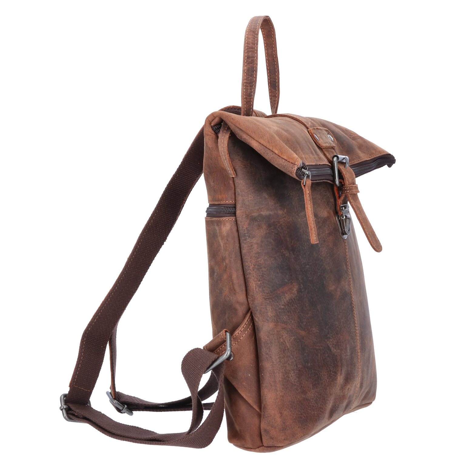 The Skandinavian Brand Leder Rucksack  sand