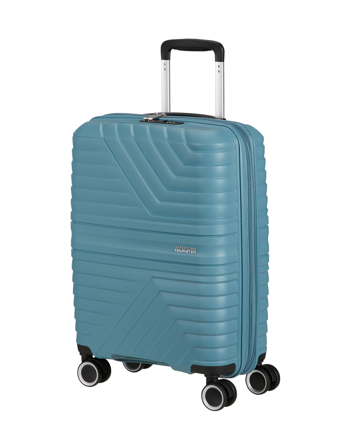 American Tourister Trolley mit 4 Rollen 55 cm Flytwist storm blue Abbildung 1