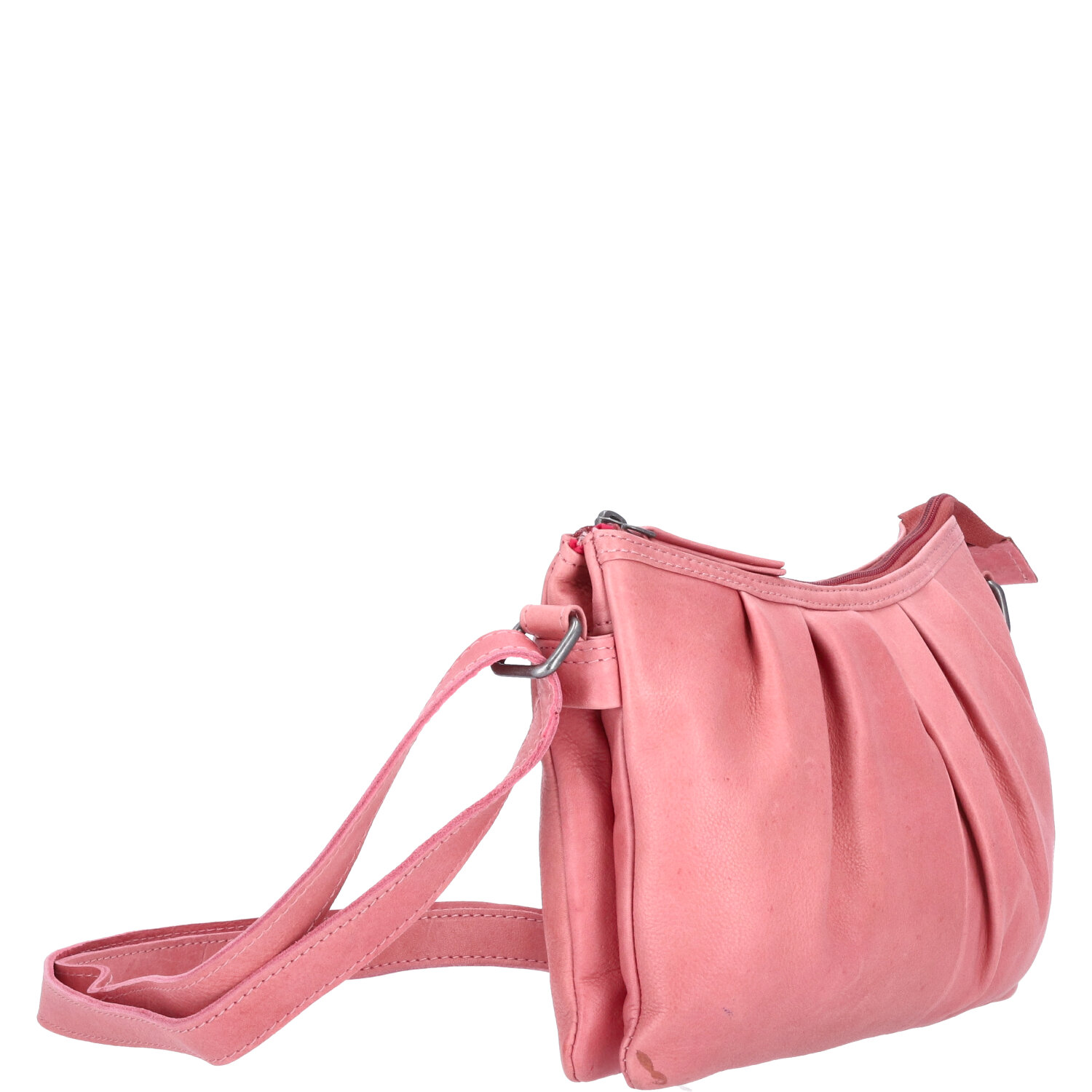 The Skandinavian Brand Damen Ledertasche, Umhängetasche  rose