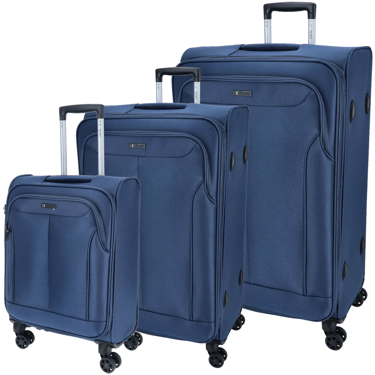 TheTrueC 4 Rollen Koffer 3er Set  S/M/L Kopenhagen navy Abbildung 1
