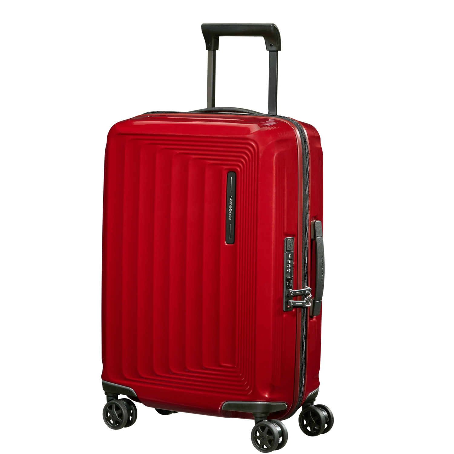 Samsonite Trolley mit 4 Rollen 55cm EXP. Nuon metallic red