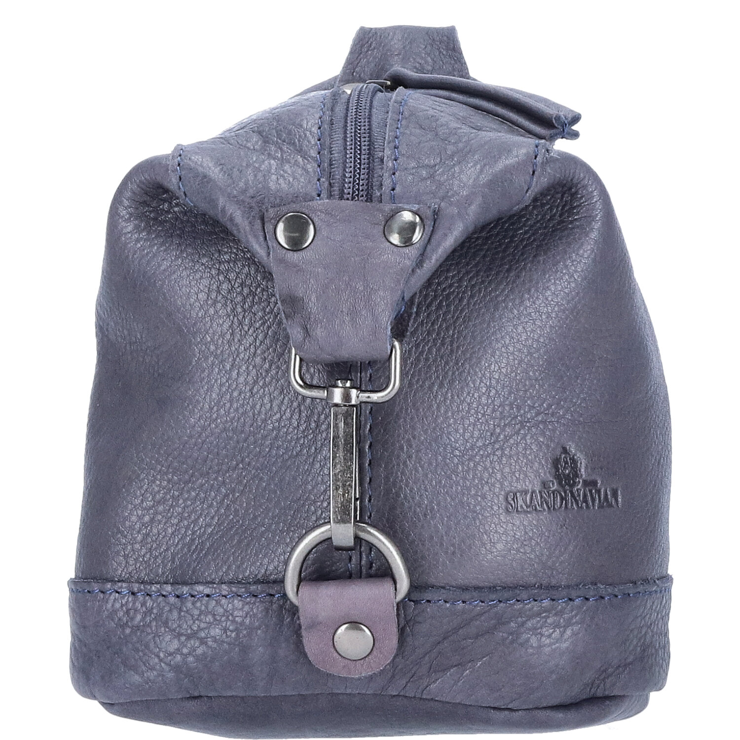 The Skandinavian Brand Mini Leder Rucksack  blau