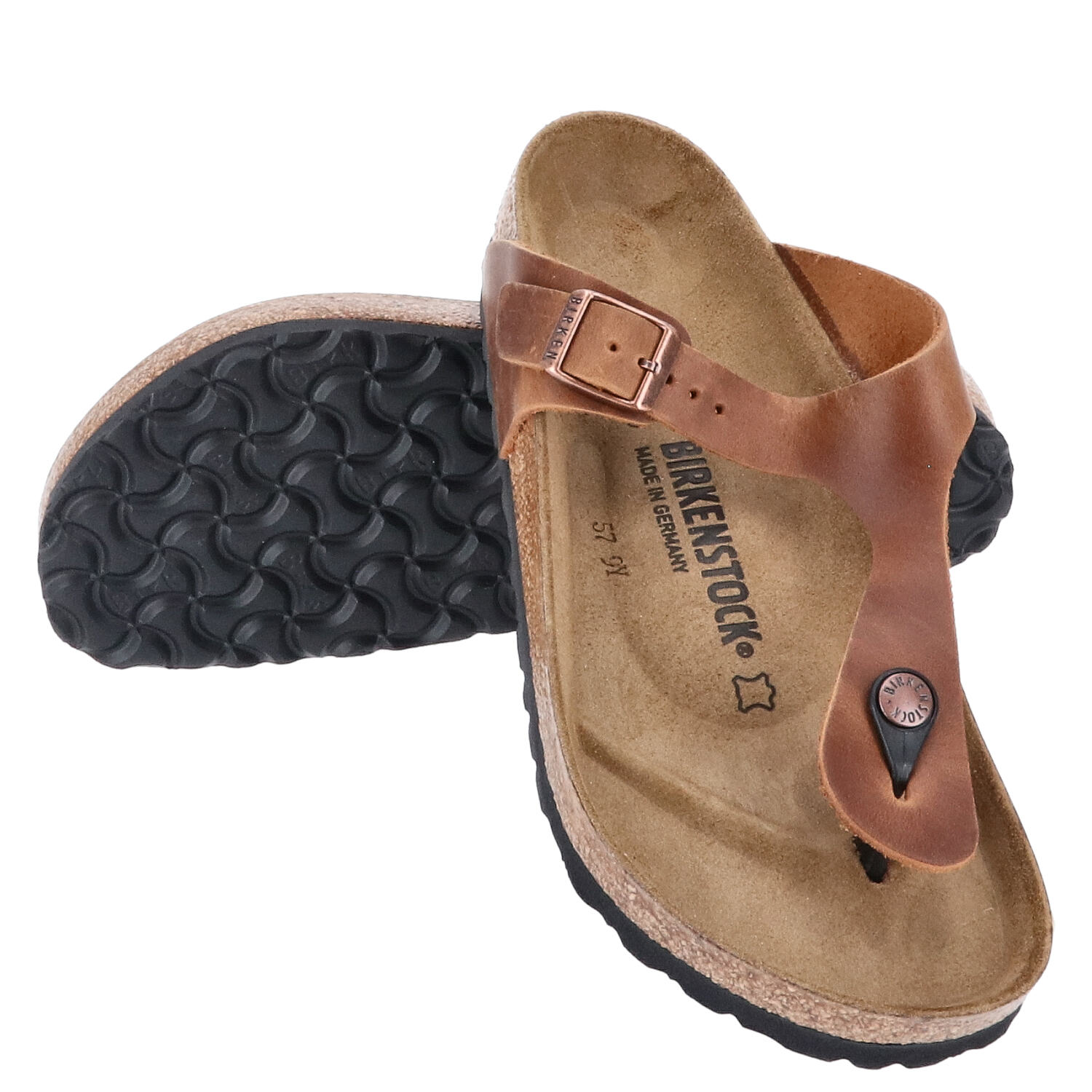 Birkenstock Sandalen Größe 39 Gizeh BS Antique Brown   Abbildung 1