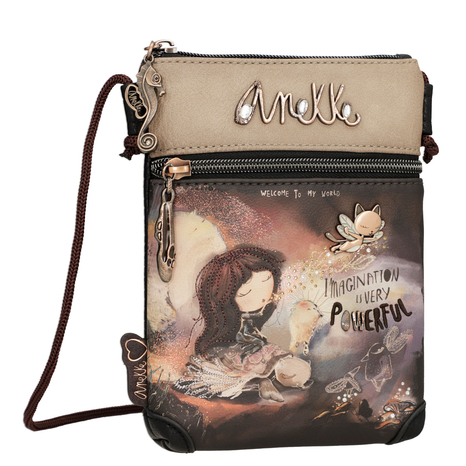 Anekke Damen Mini Umhängetasche Dreamverse multicolor