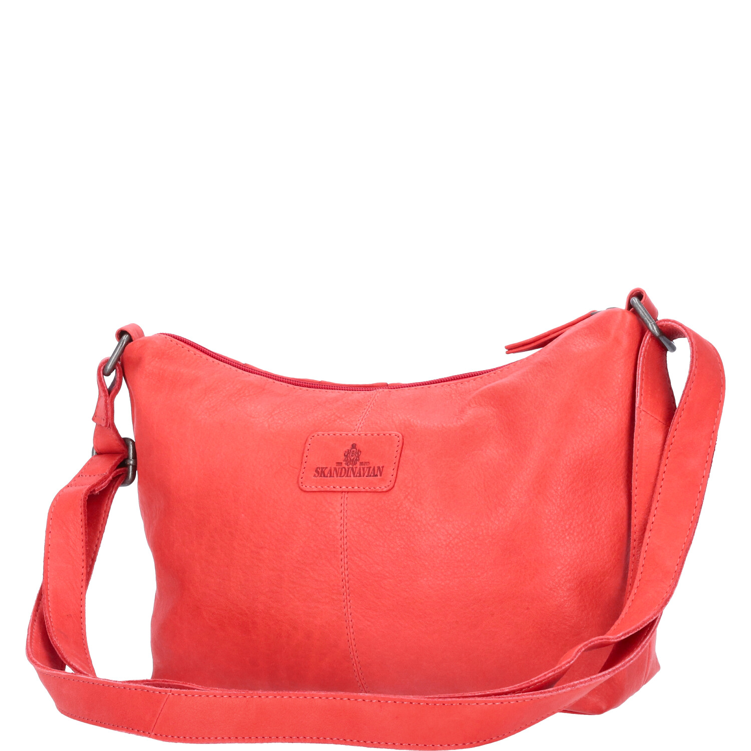 The Skandinavian Brand Damen Ledertasche, Schultertasche  Red