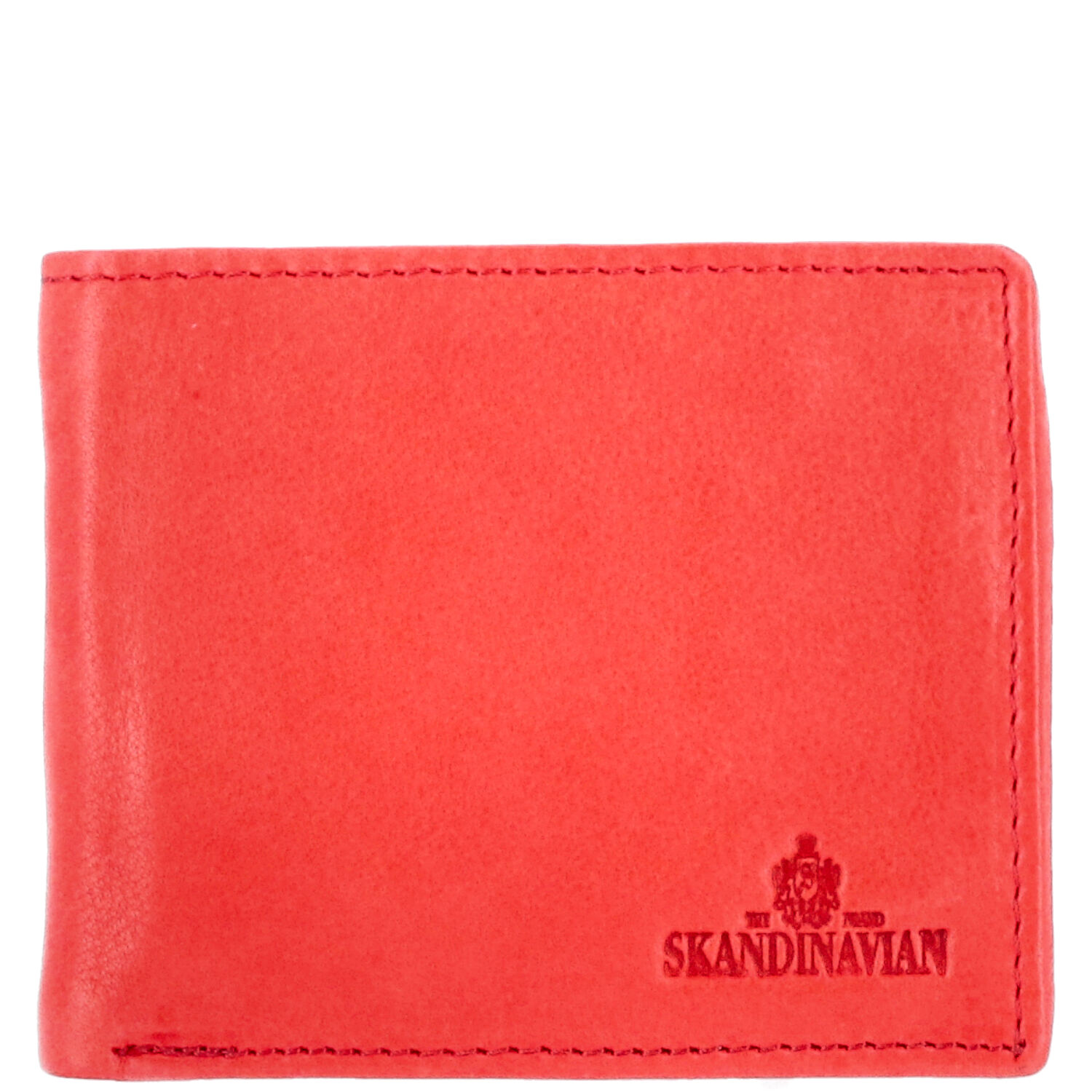 The Skandinavian Brand Leder Geldbörse Querformat - rot Abbildung 2