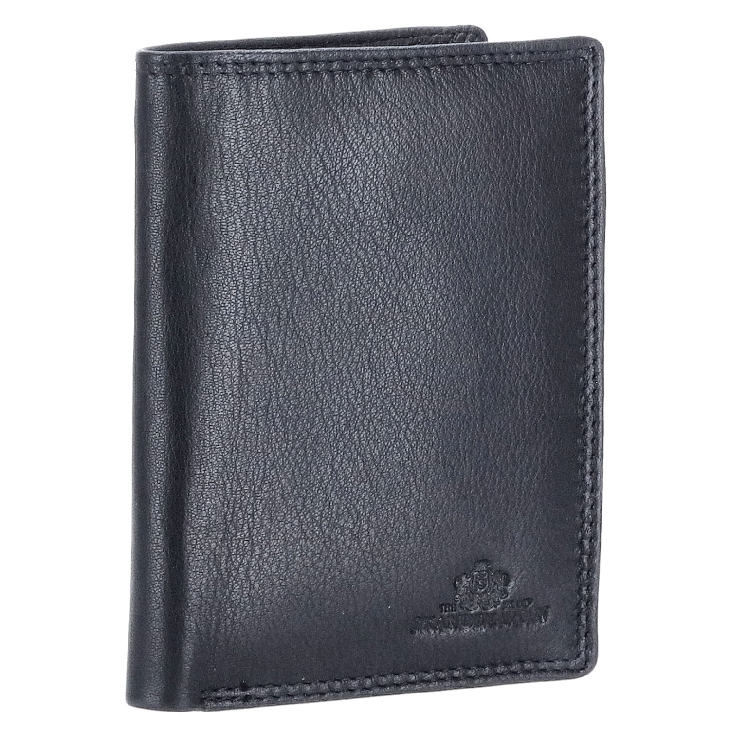 The Skandinavian Brand Herren Lederbörse Hoch  Black Abbildung 1