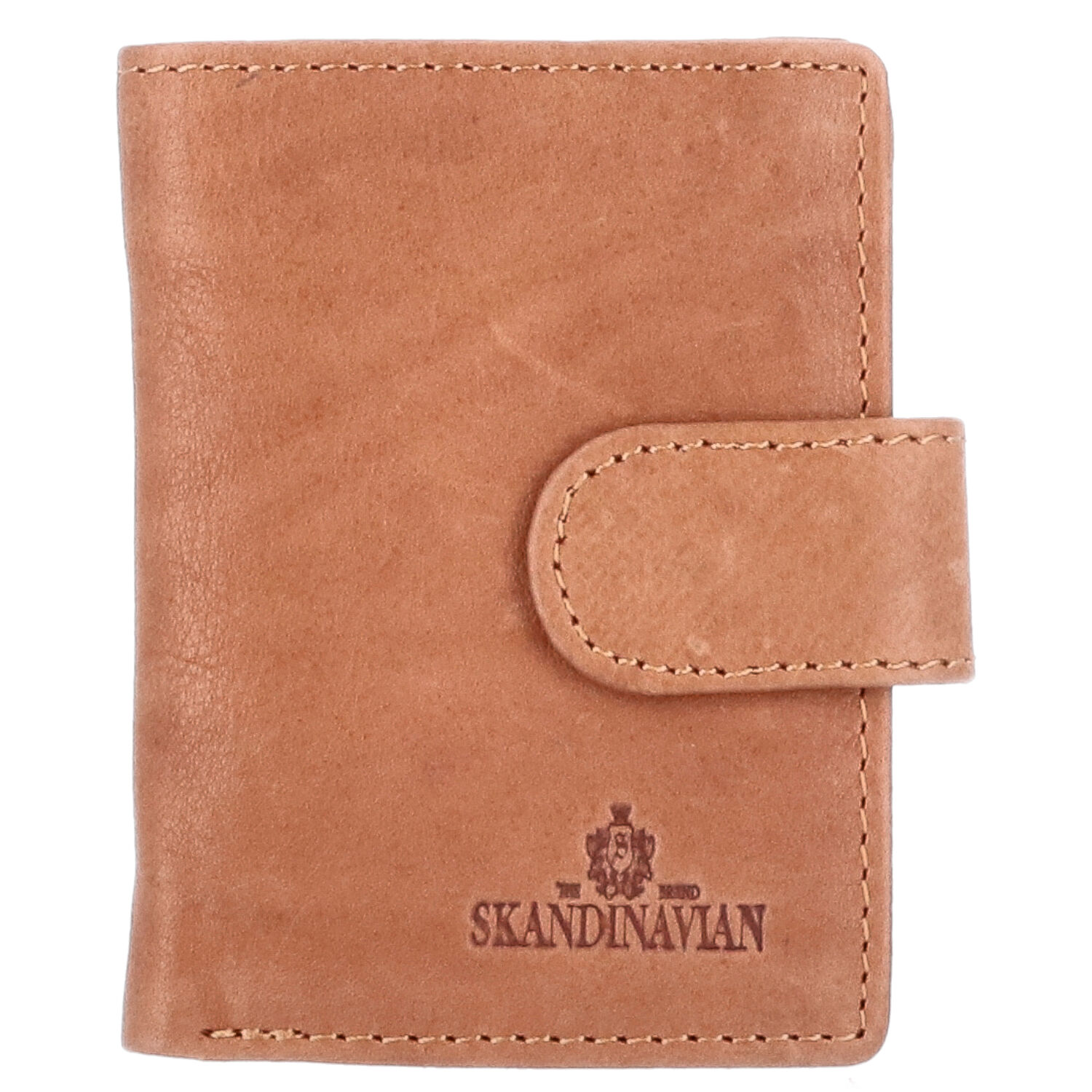 The Skandinavian Brand Leder Kreditkarten Etui  Cognac