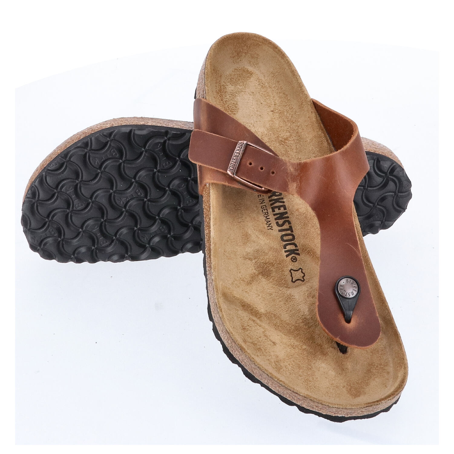 Birkenstock Sandalen Größe 43 Gizeh BS Antique Brown   Abbildung 1