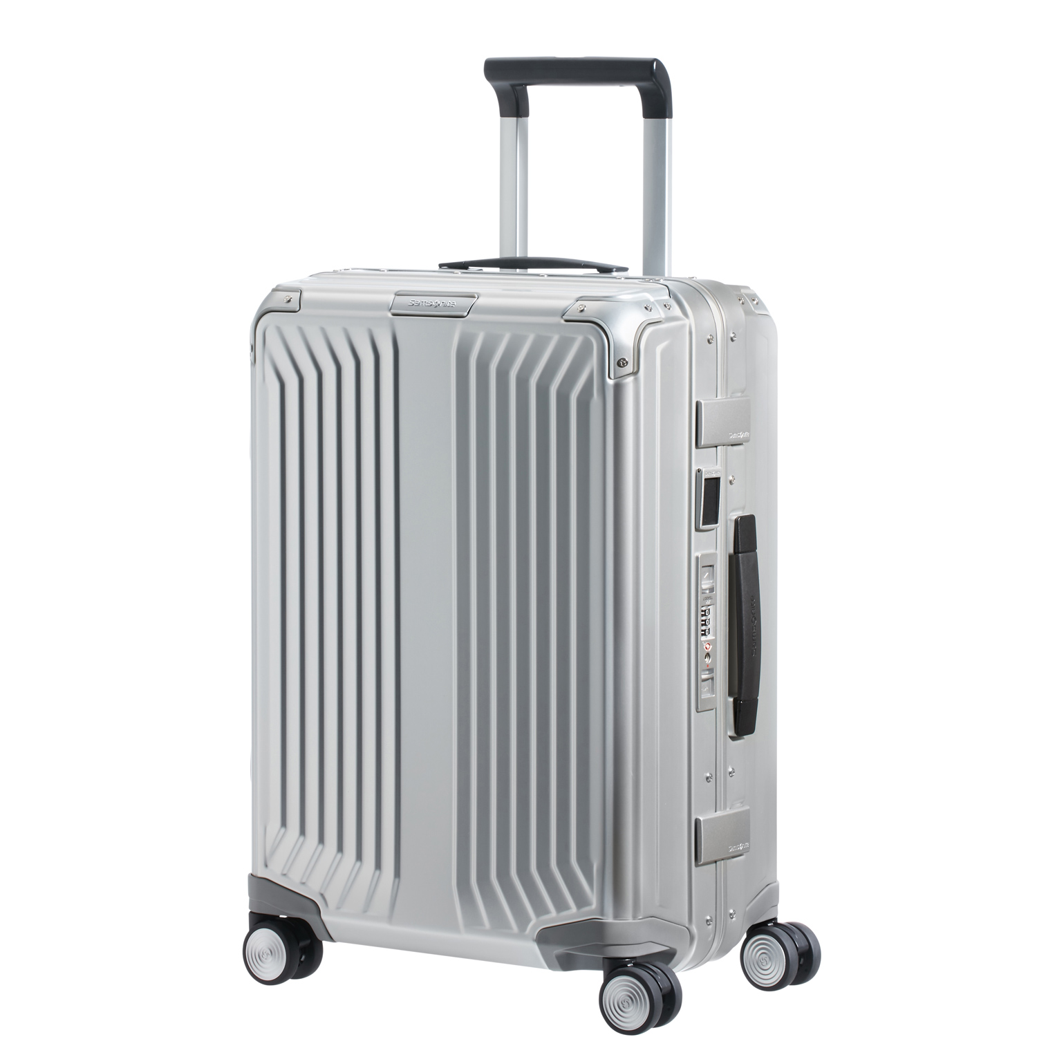 Samsonite Trolley mit 4 Rollen 55cm Lite-Box Aluminium silber Abbildung 1 Samsonite Trolley mit 4 Rollen 55cm Lite-Box Aluminium silber Abbildung 1