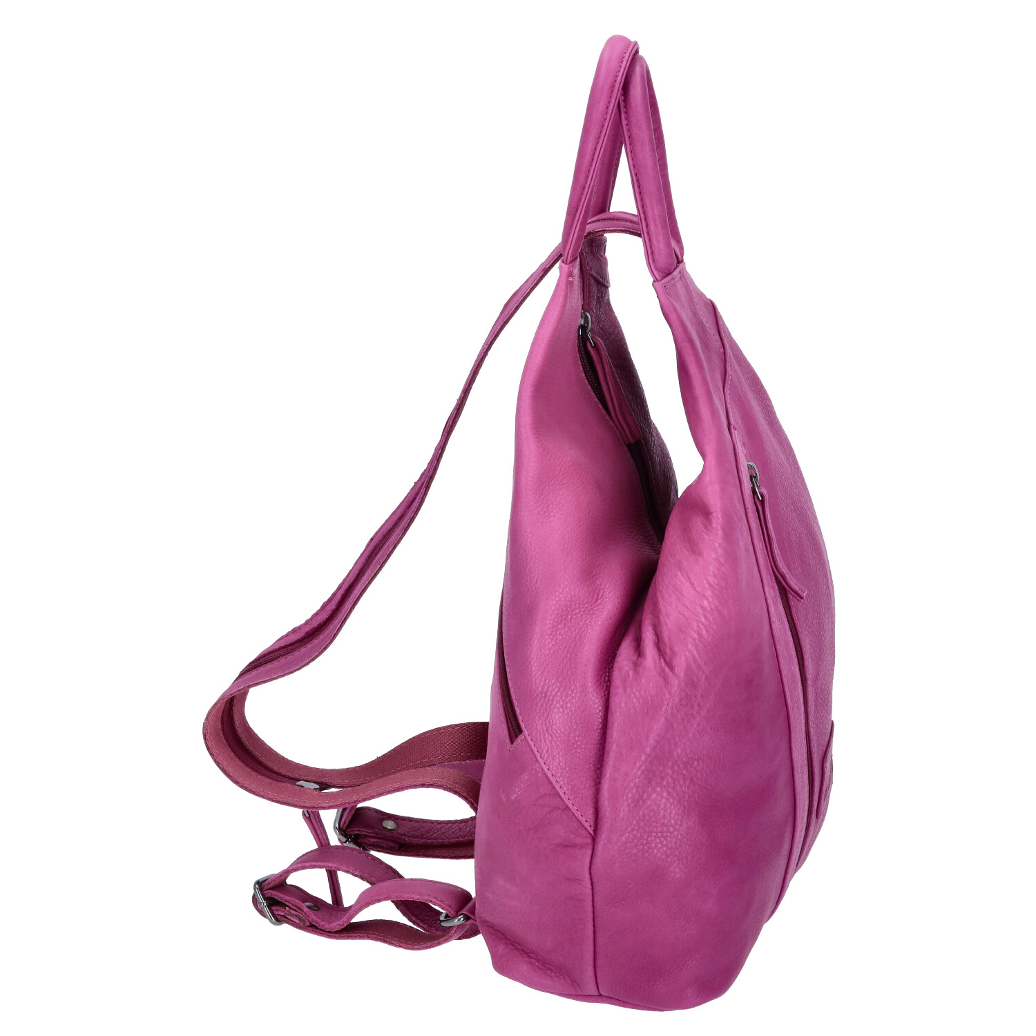 The Skandinavian Brand Damen Leder Rucksack - Purple Abbildung 4