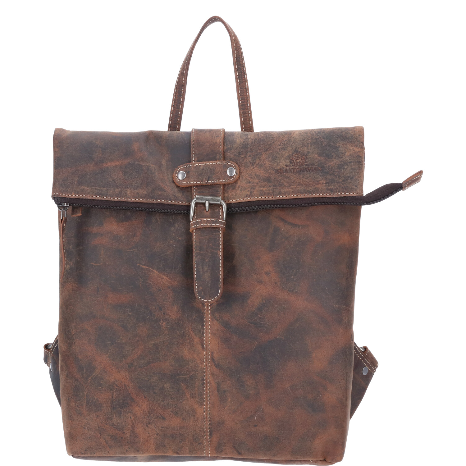 The Skandinavian Brand Leder Rucksack HUNTER - tan Abbildung 2