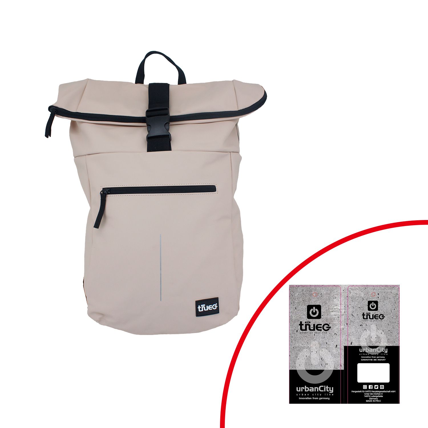 TheTrueC Rucksack Urban Line - Bennie Bennie beige