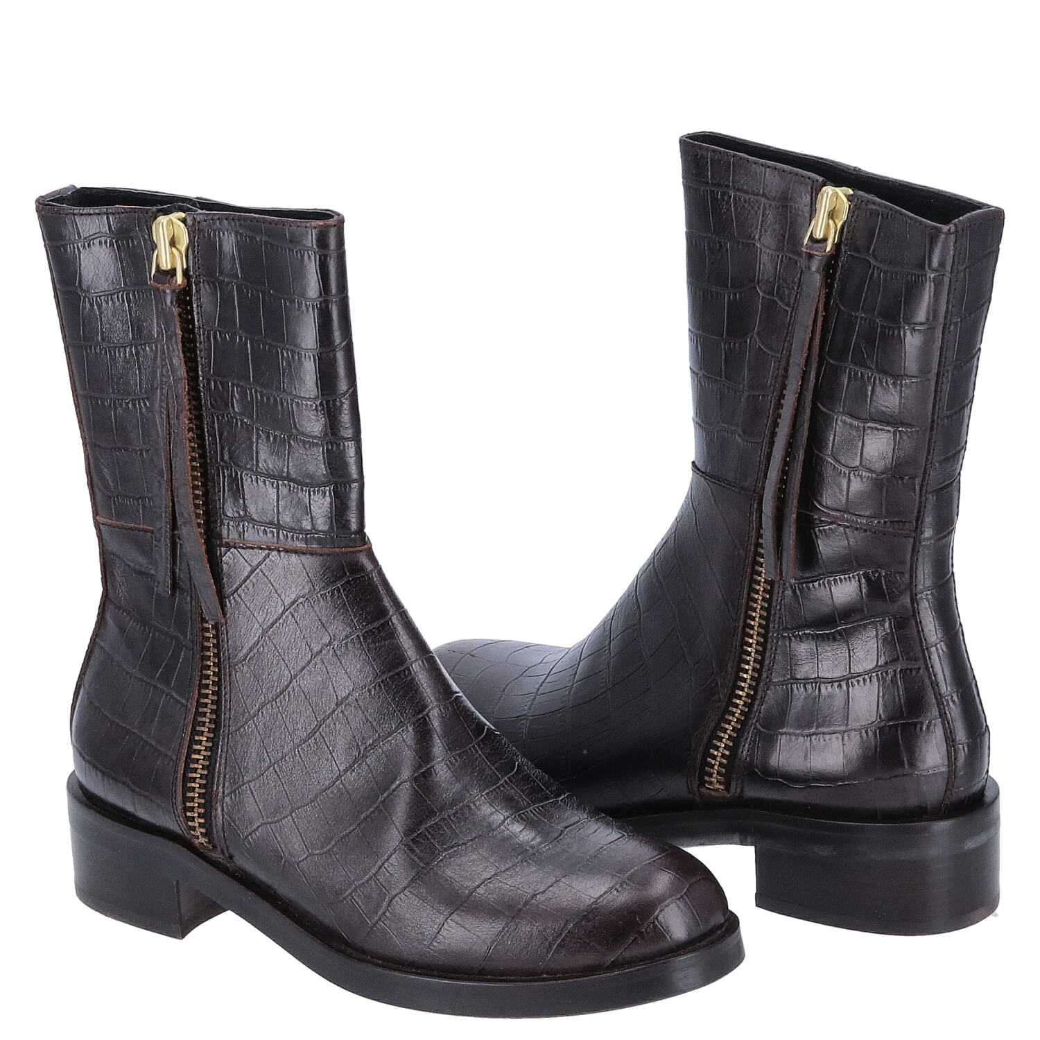 billibi Damenschuhe Größe 37 croco gold TOTAL AUSVERKAUF   Abbildung 1