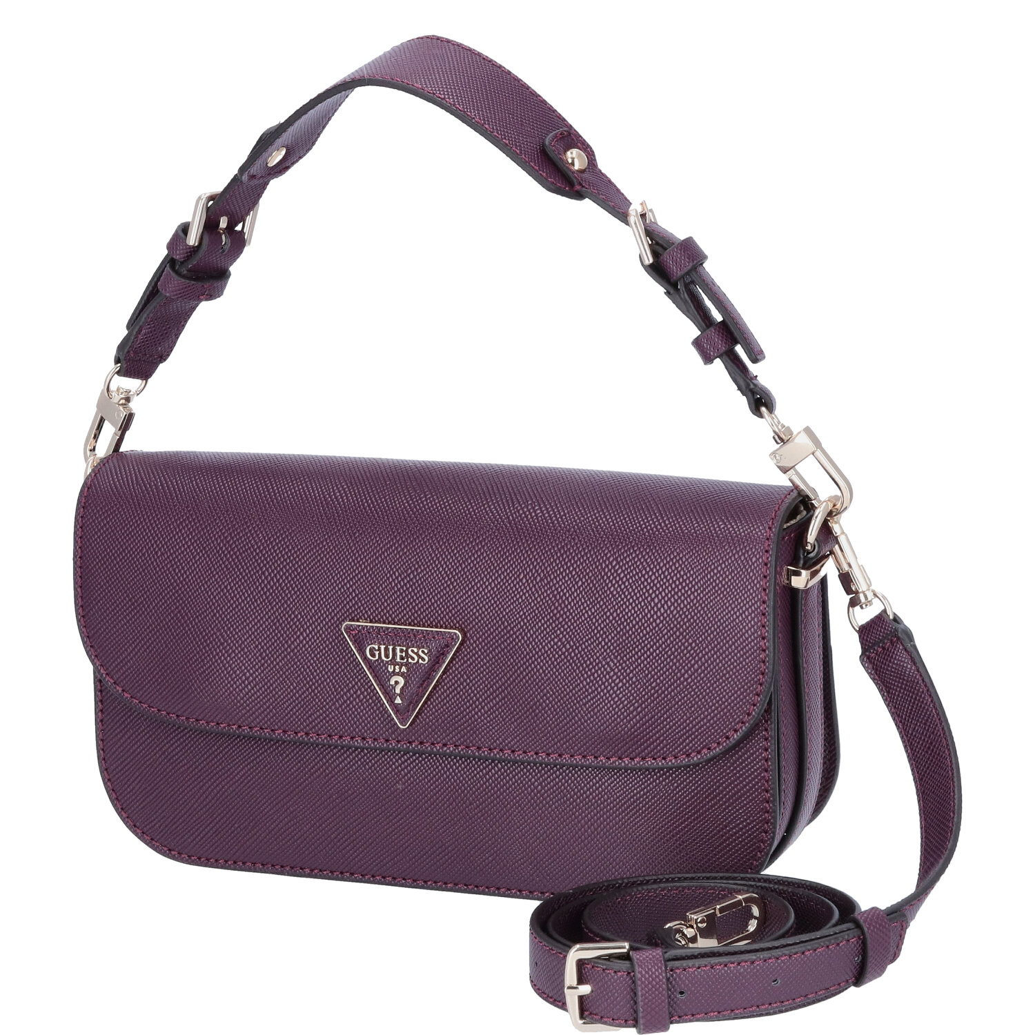 GUESS Damen Schultertasche Brynlee plum