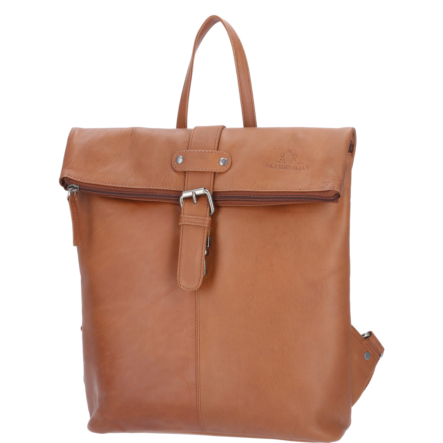 The Skandinavian Brand Leder Rucksack Cognac - Cognac Abbildung 6