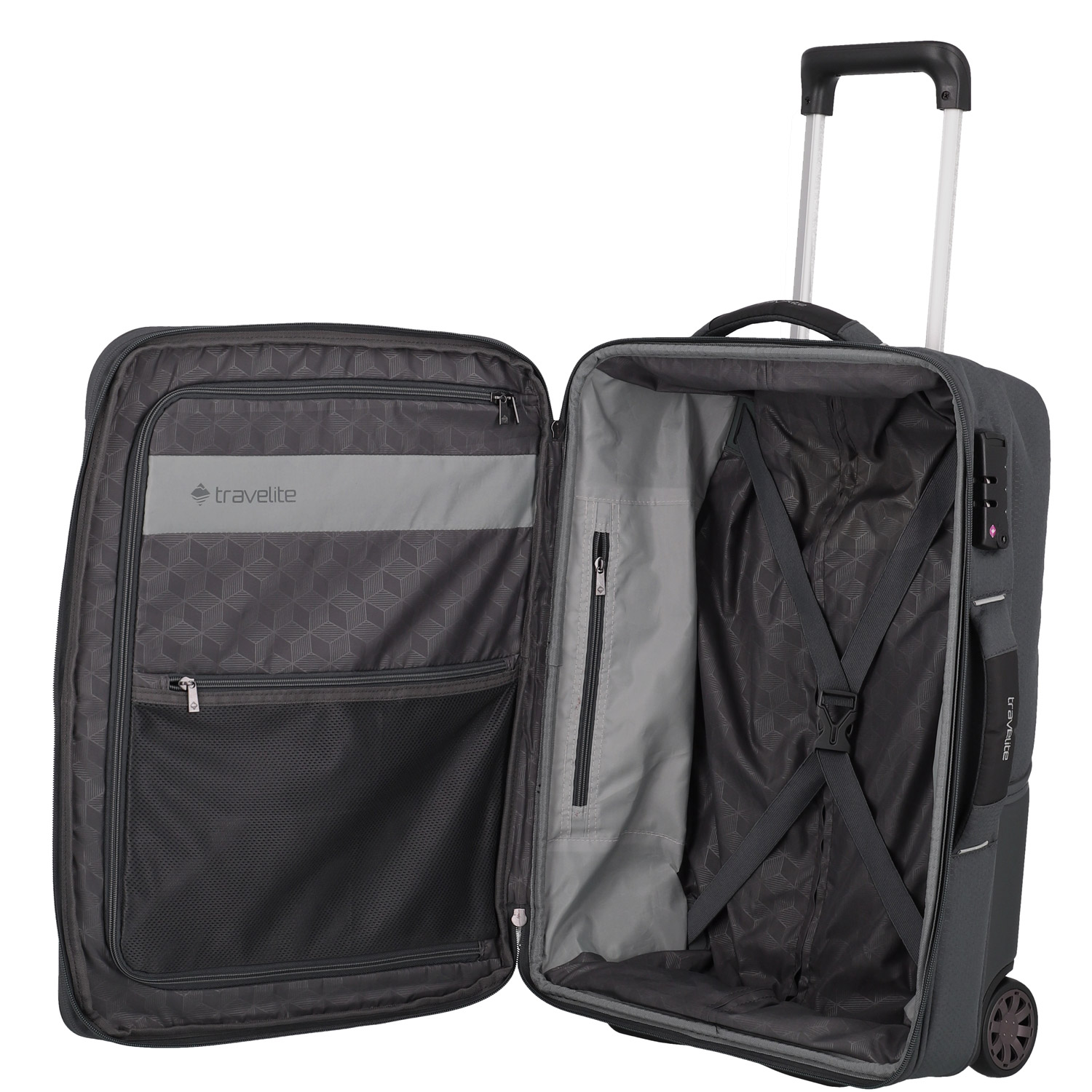 Travelite 2-Rollen Hybrid-Trolley S Skaii Gipfelgrau