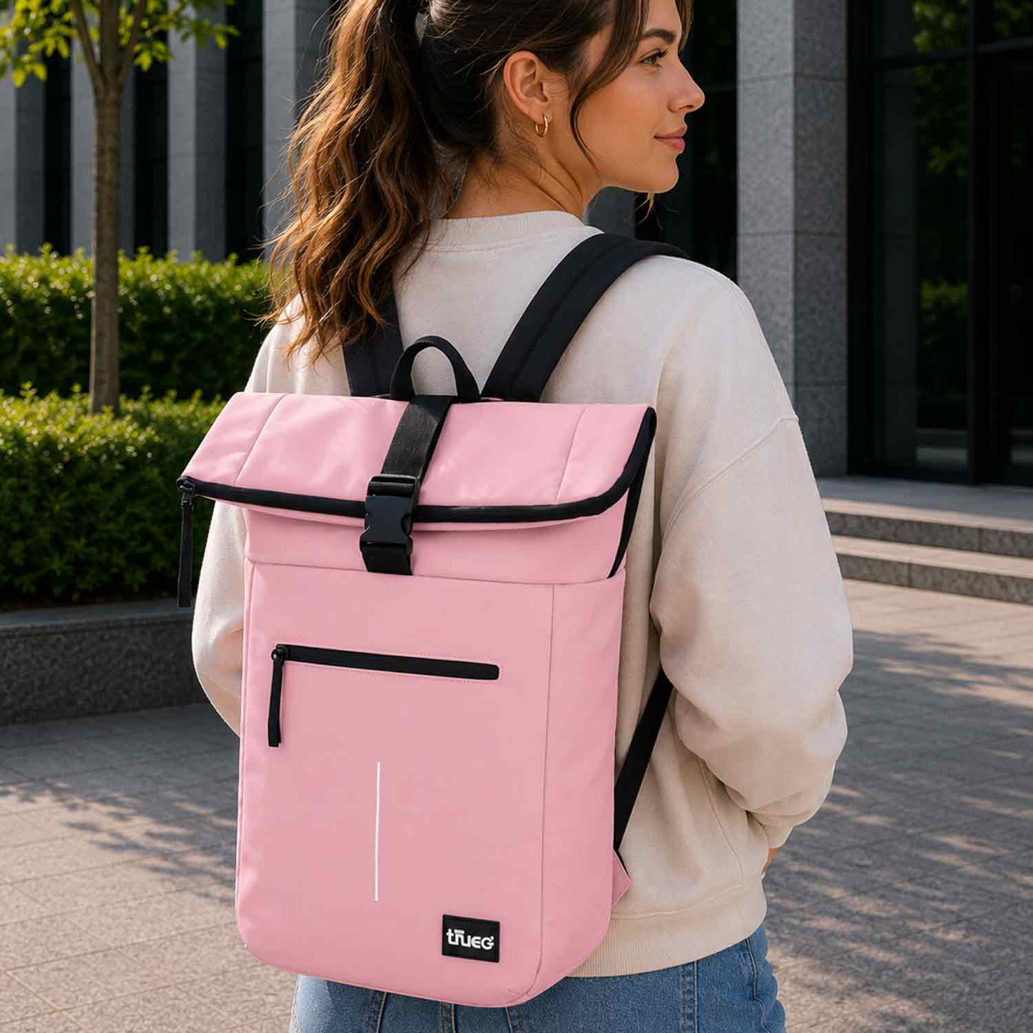 TheTrueC Stylischer Cityrucksack mit großem Stauraum Bennie rose Abbildung 2
