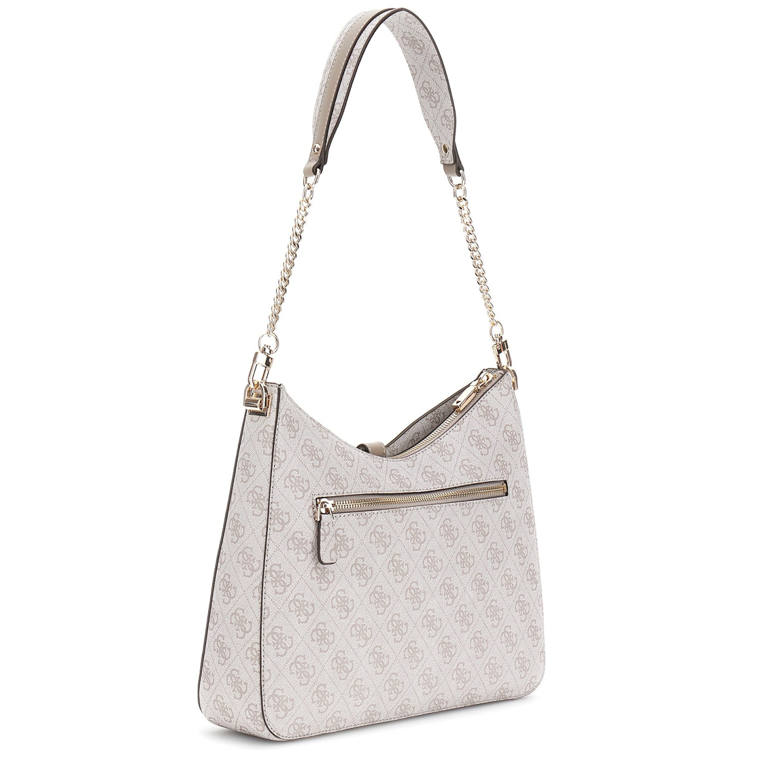 GUESS Schultertasche Zamira Dark Taupe Logo Abbildung 2