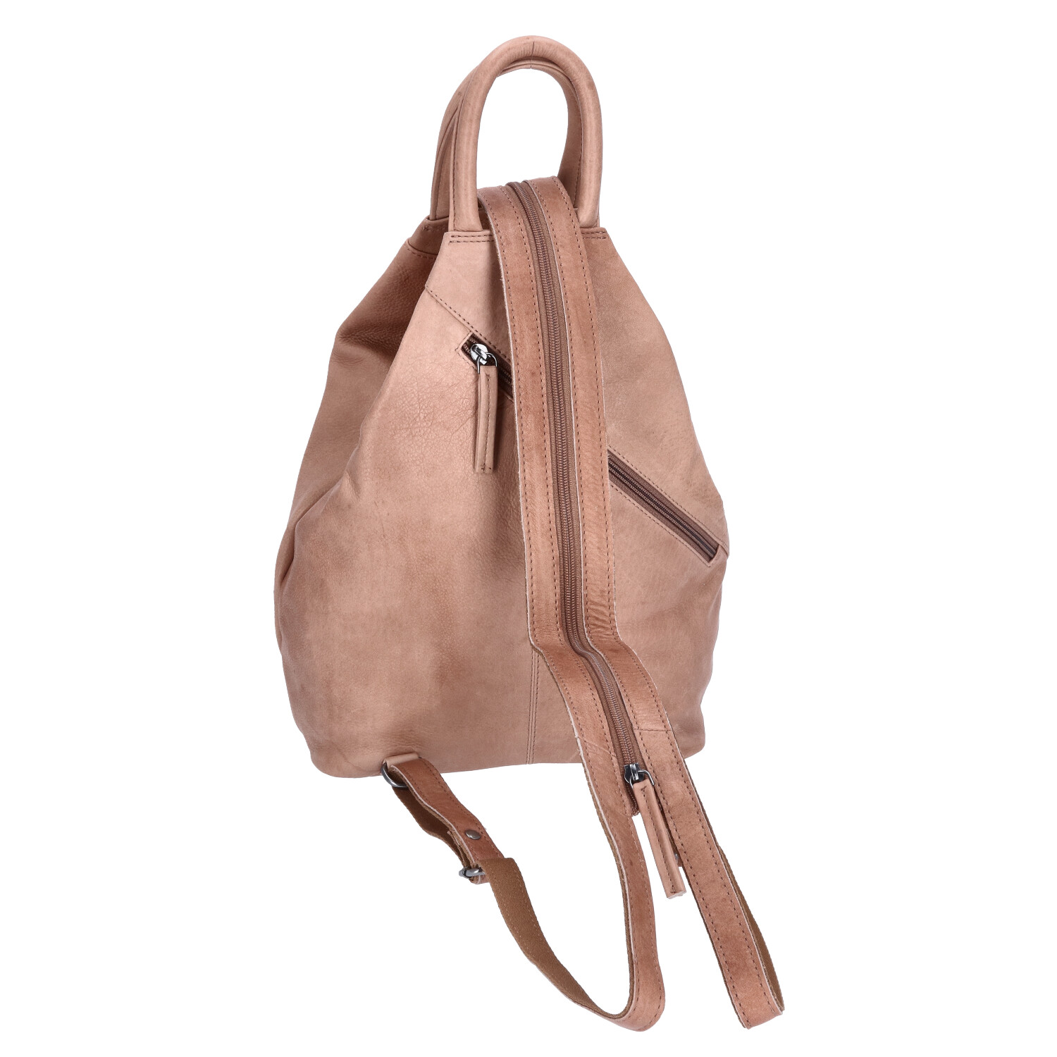 The Skandinavian Brand Damen Leder Rucksack  beige