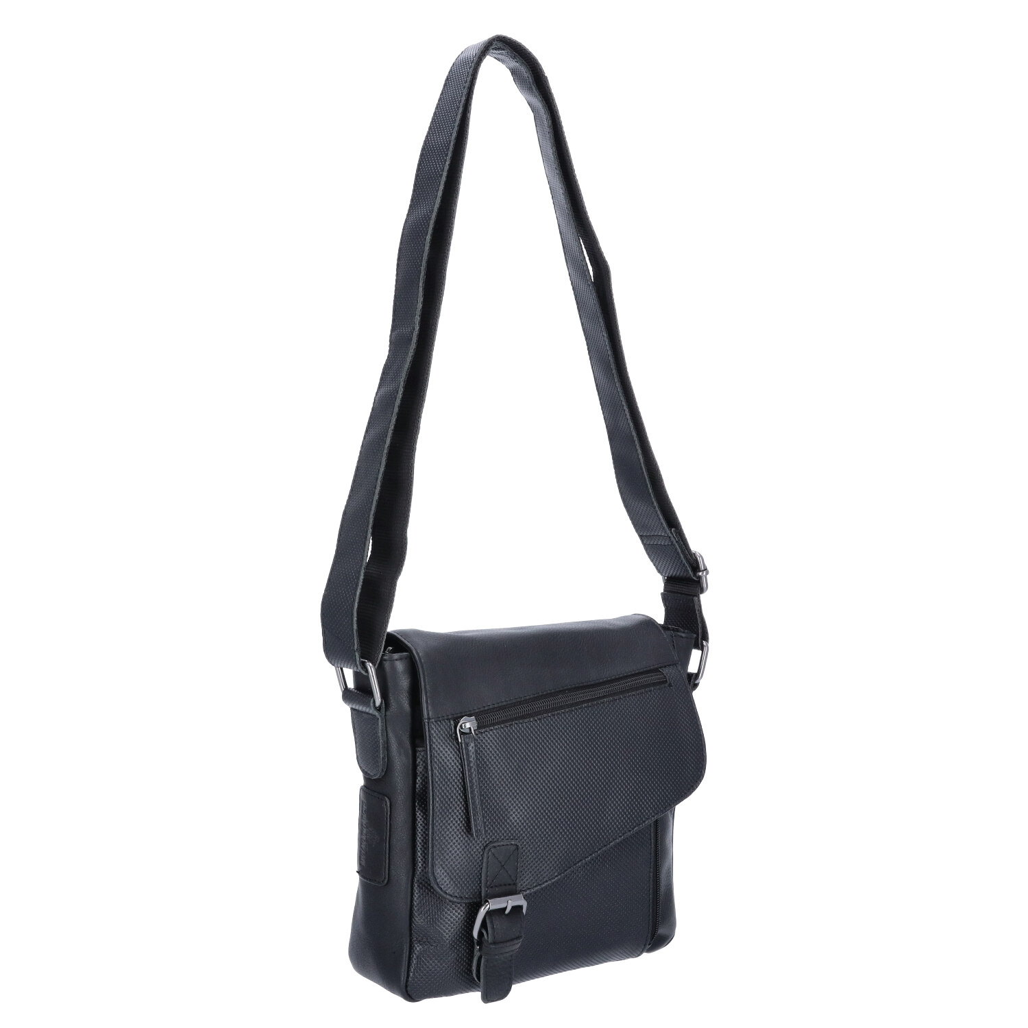 The Skandinavian Brand Damen Leder Schultertasche  Black