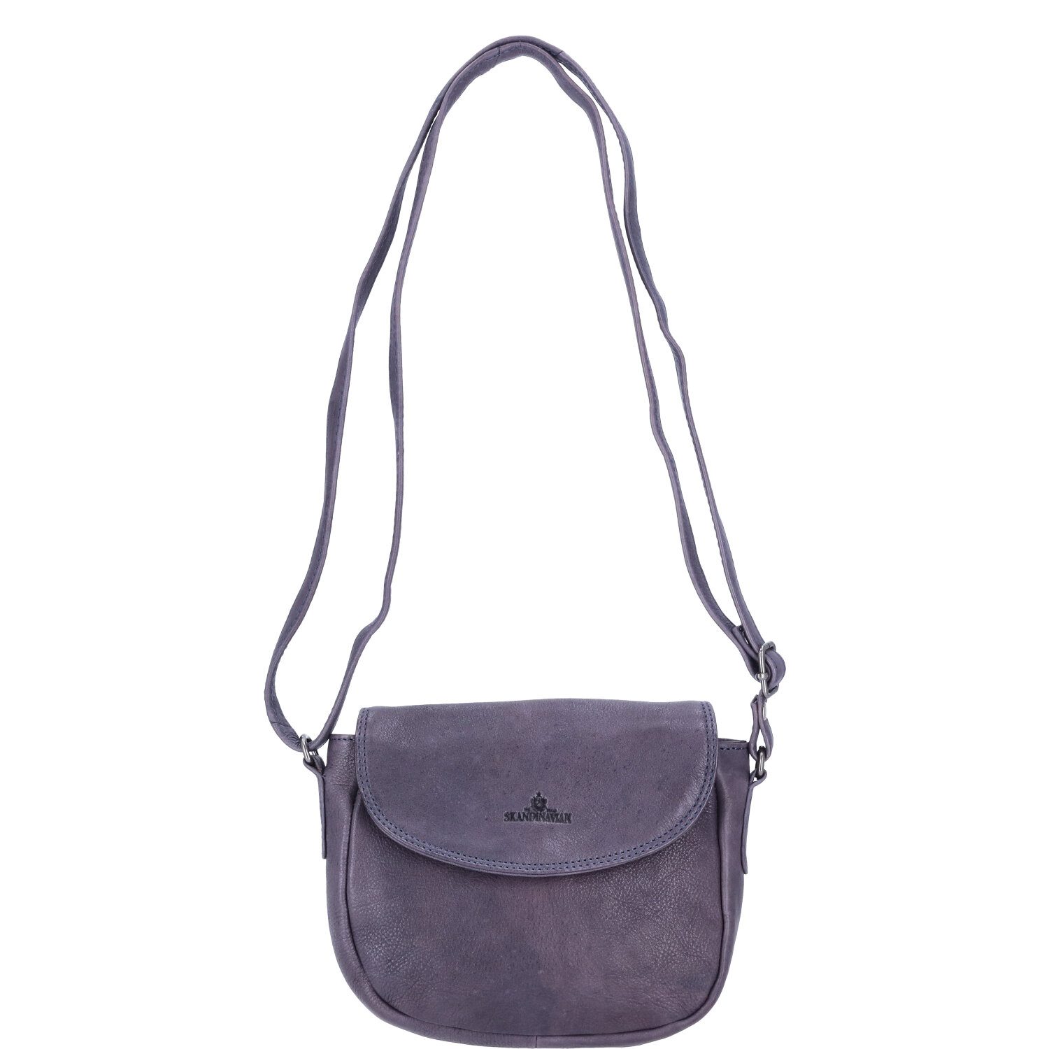 The Skandinavian Brand Damen Leder Tasche, Umhängetasche  blau