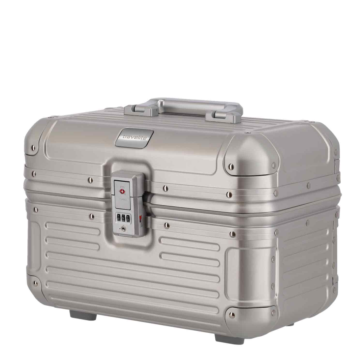 Travelite Beautycase Aluminium NEXT silber