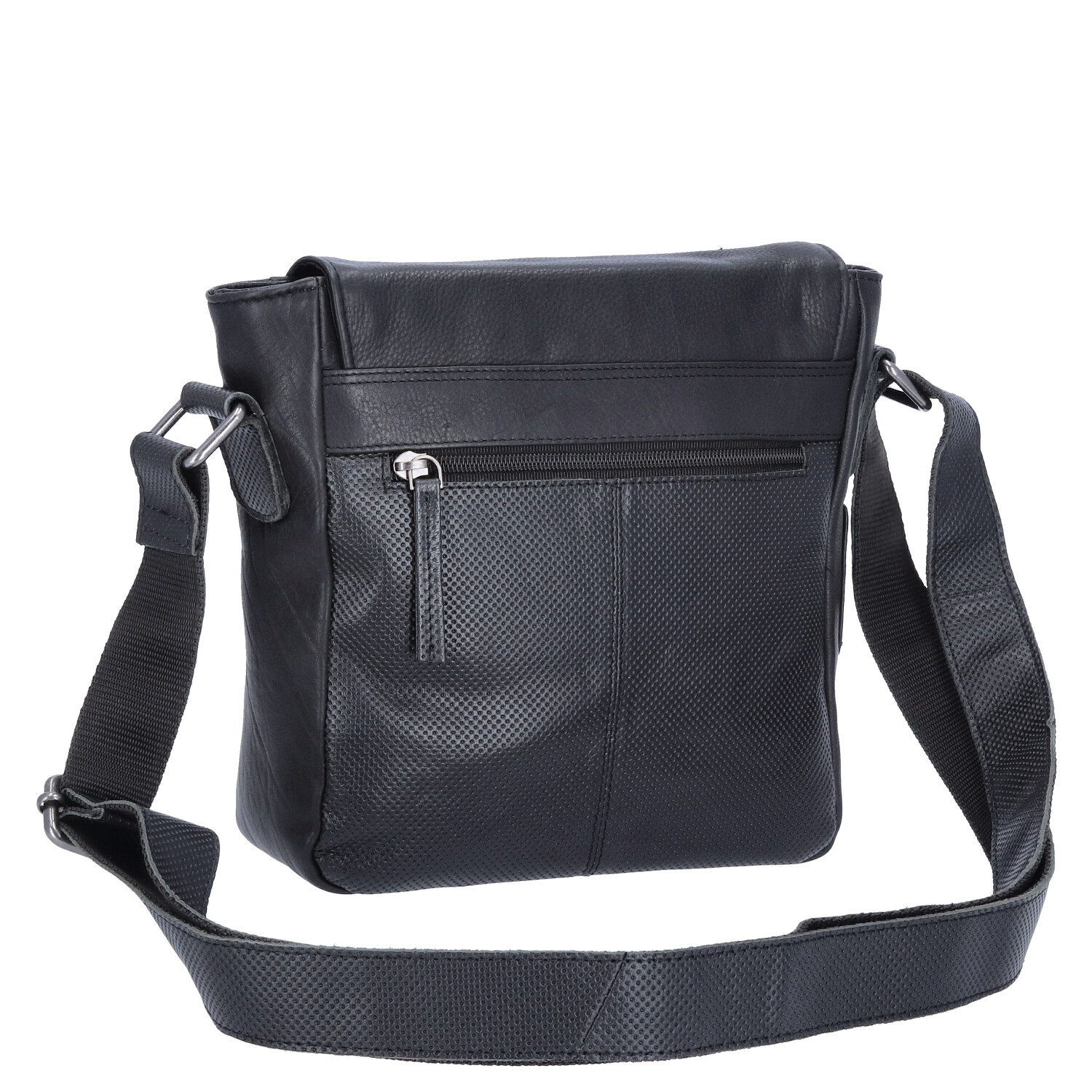 The Skandinavian Brand Damen Leder Schultertasche  Black