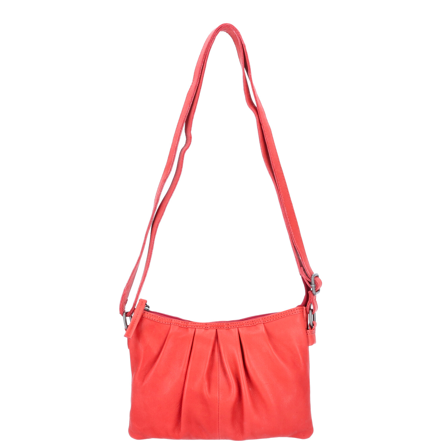 The Skandinavian Brand Damen Ledertasche, Umhängetasche  Red