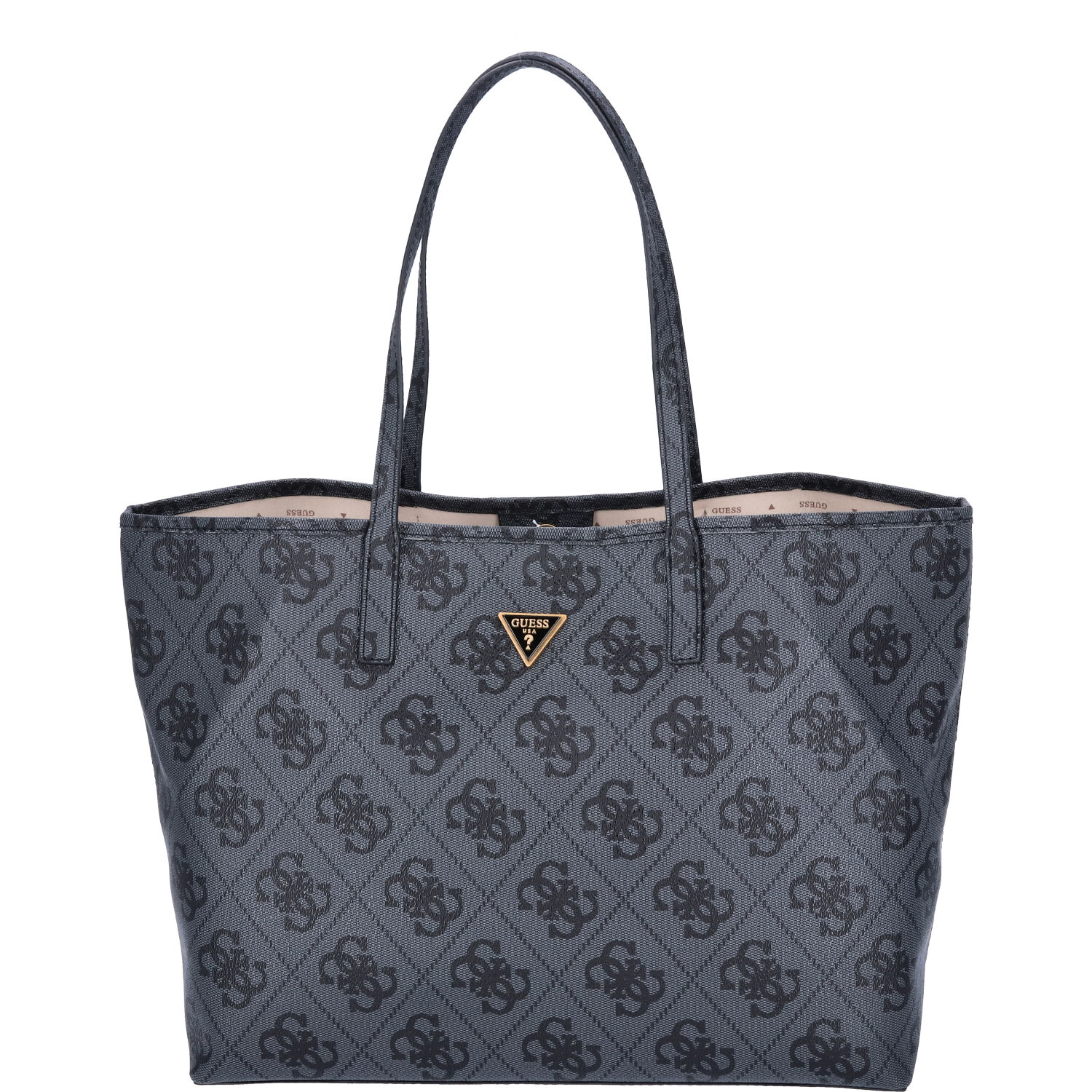 GUESS Damen Shopper Vikky Coal Logo