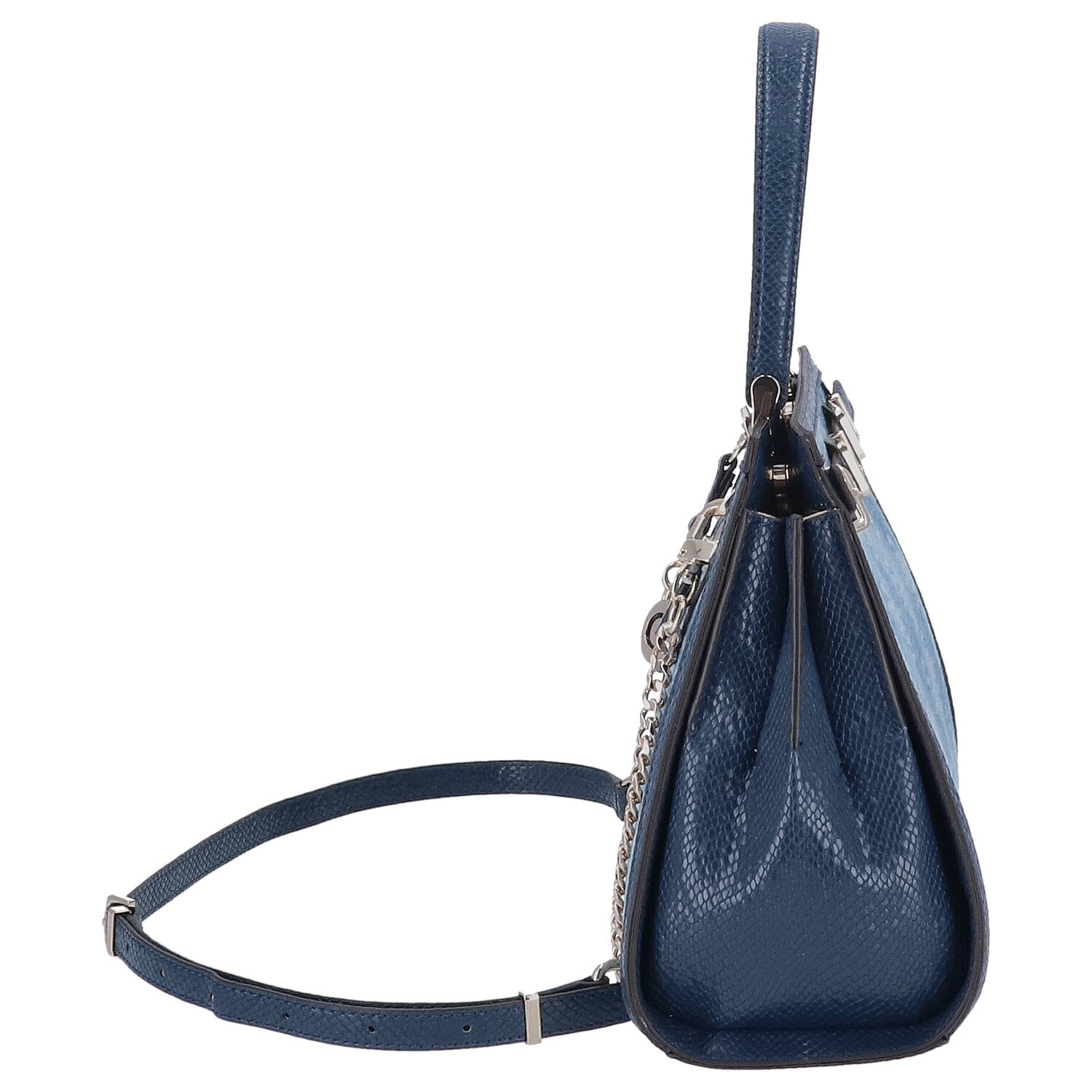 GUESS Handtasche DOVIE Satchel Denim Logo Abbildung 3