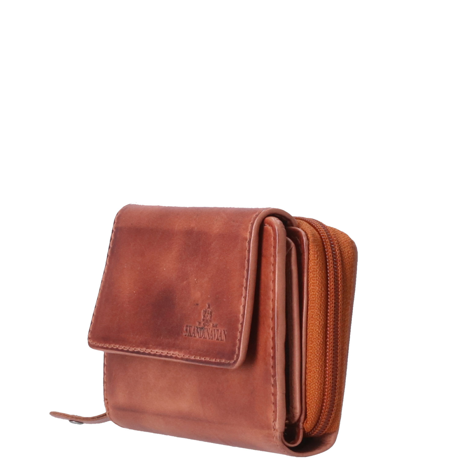 The Skandinavian Brand Damen Lederbörse  Cognac Abbildung 2