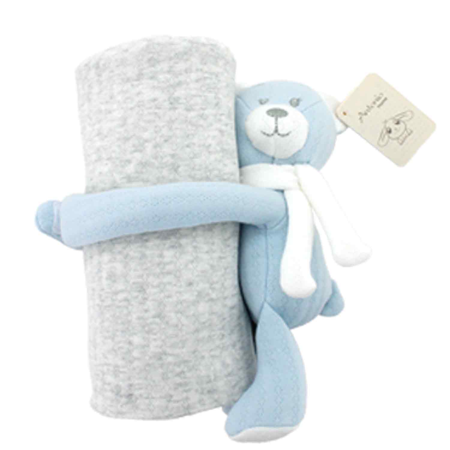 Antonio Baby-Kuscheldecke Bärchen blau Abbildung 1