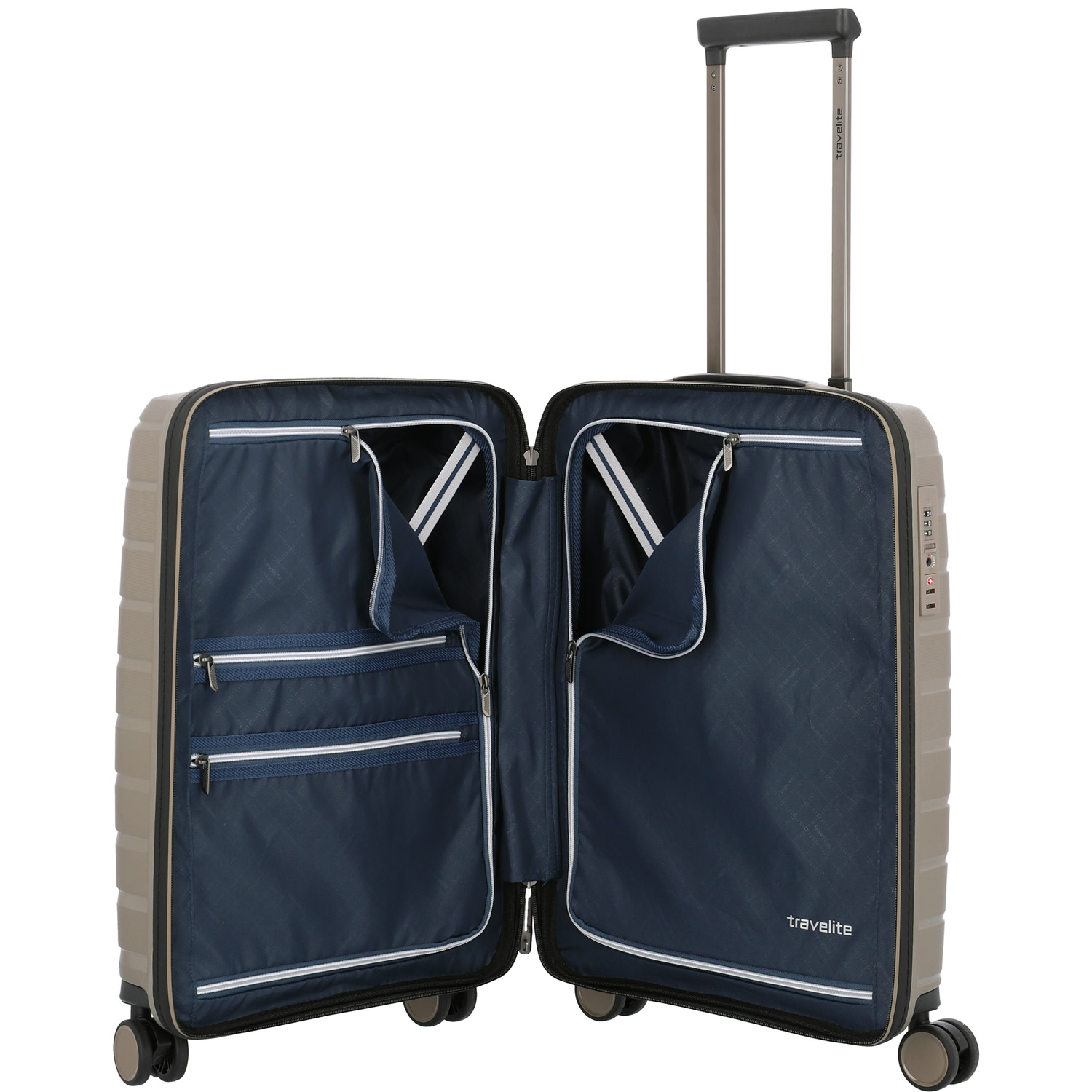 Travelite 4-Rad Trolley S Air Base champagner