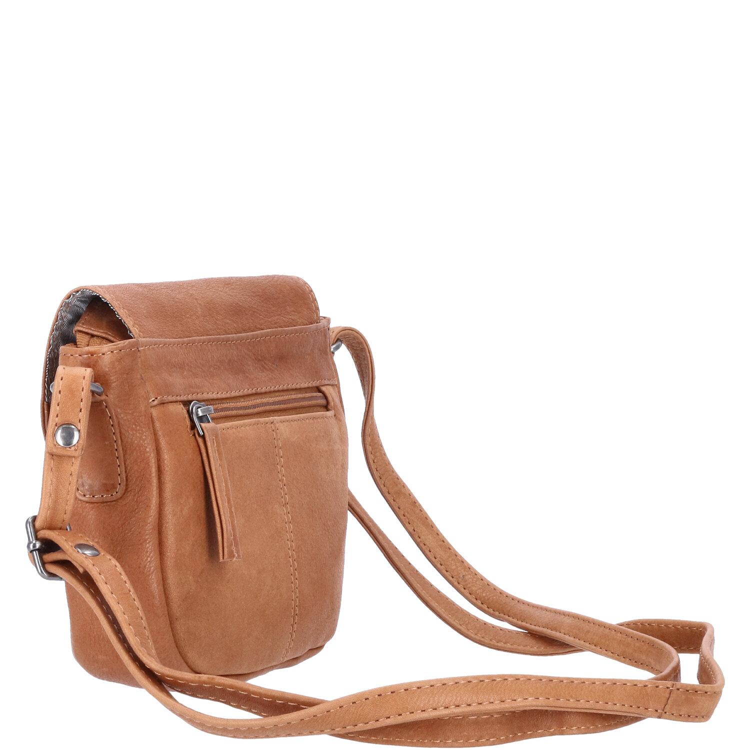 The Skandinavian Brand Damen Leder Tasche, Umhängetasche  Cognac