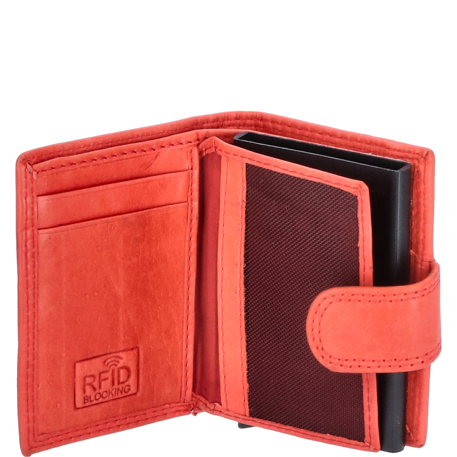 The Skandinavian Brand Kreditkarten Etui Leder  rot