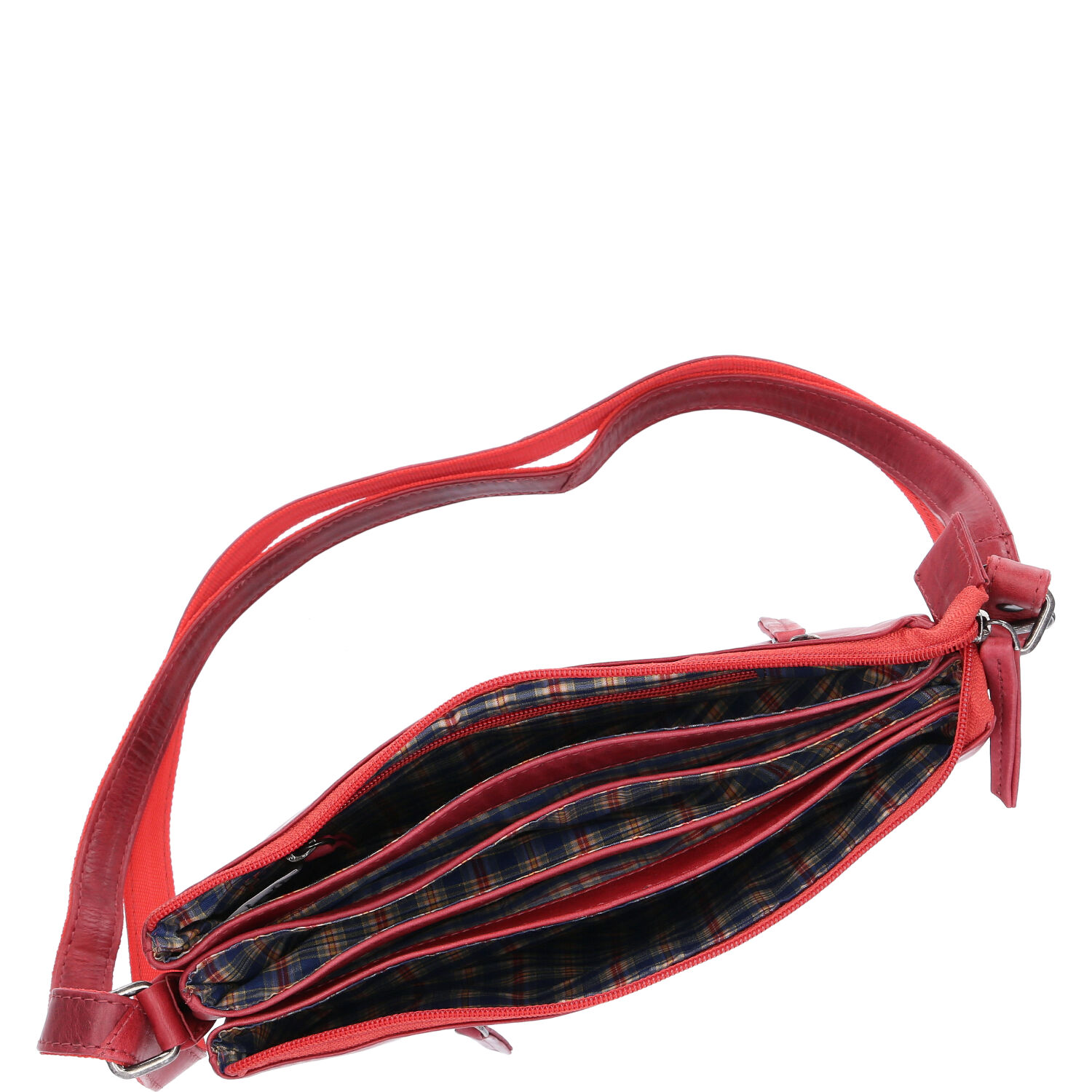 The Skandinavian Brand Damen Ledertasche AVANCO rot