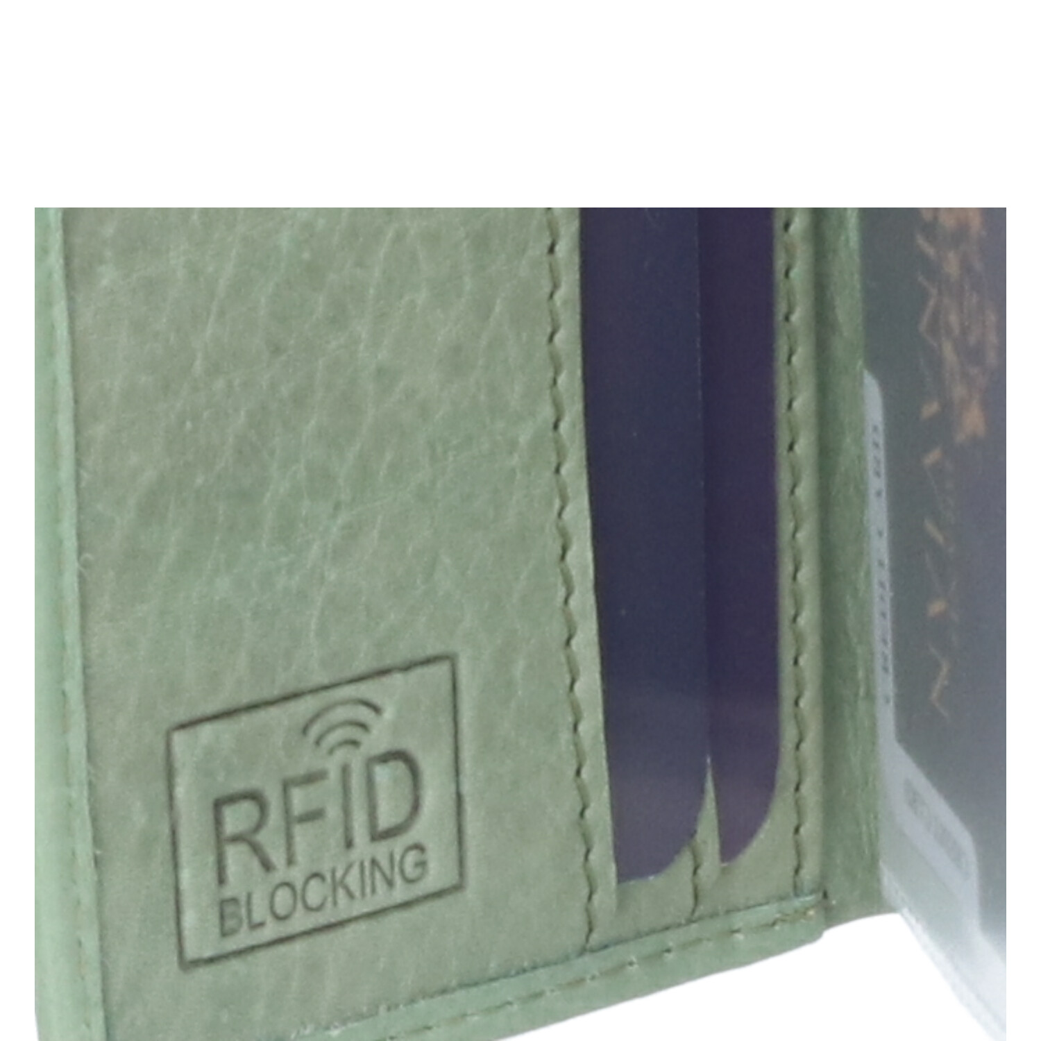 The Skandinavian Brand Leder Kreditkarten Etui  mint