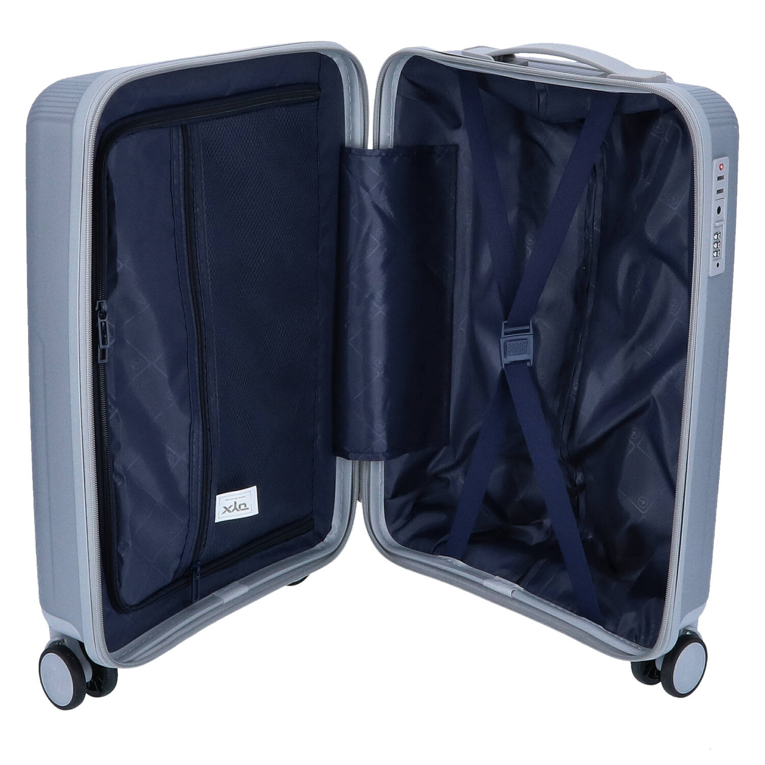 DYX 4 Rollen Koffer S 56 cm Palermo silber Abbildung 6