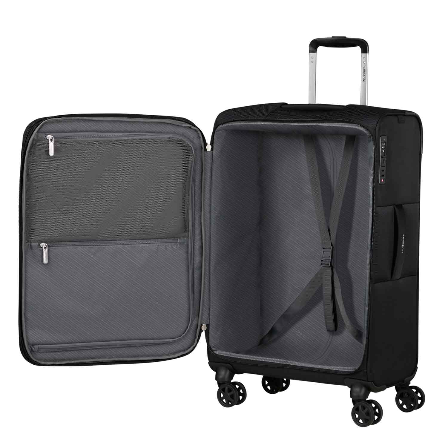 Samsonite Trolley mit 4 Rollen 67 cm Base Breeze Black Abbildung 6