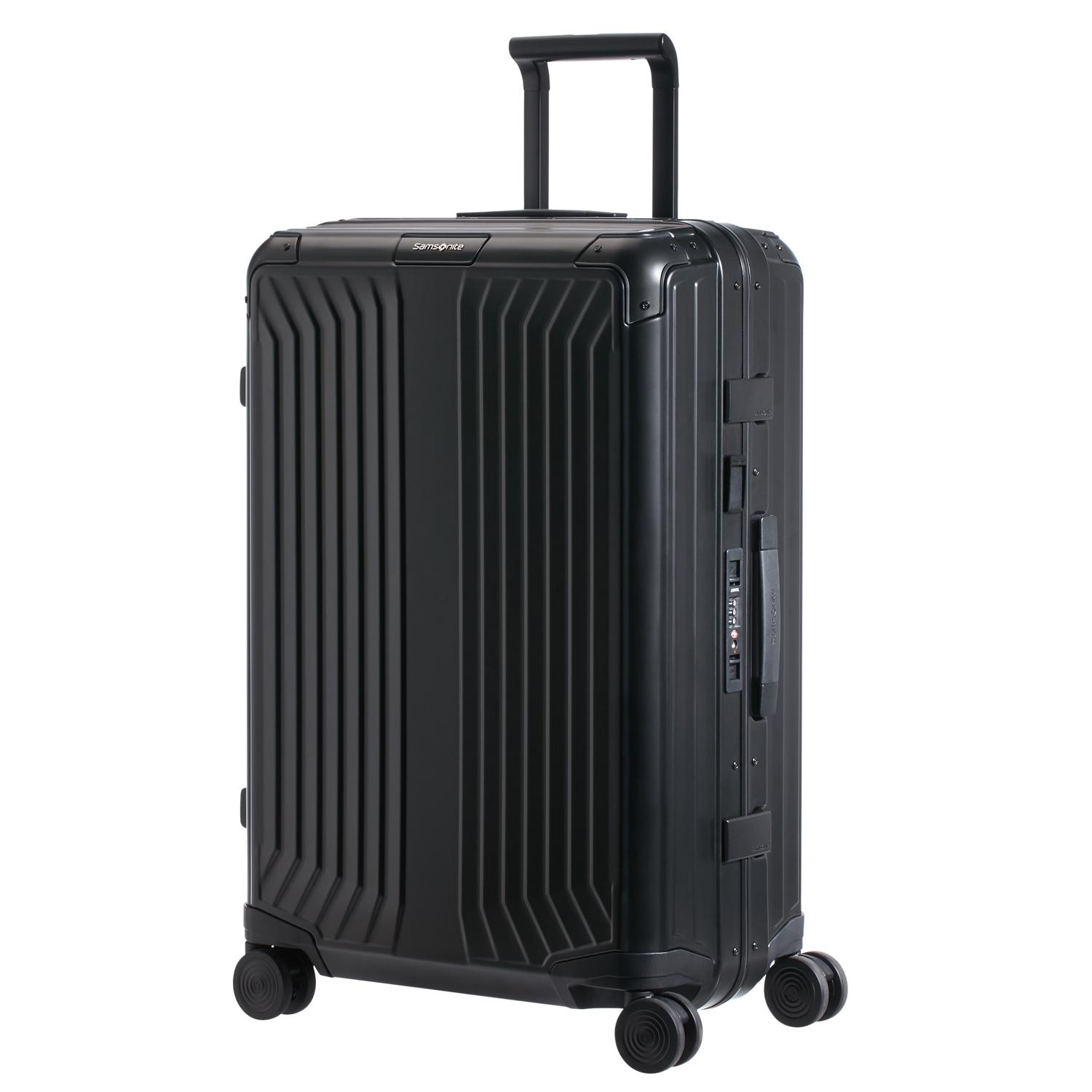 Samsonite Trolley mit 4 Rollen 69cm Lite-Box Aluminium Black Abbildung 1 Samsonite Trolley mit 4 Rollen 69cm Lite-Box Aluminium Black Abbildung 1