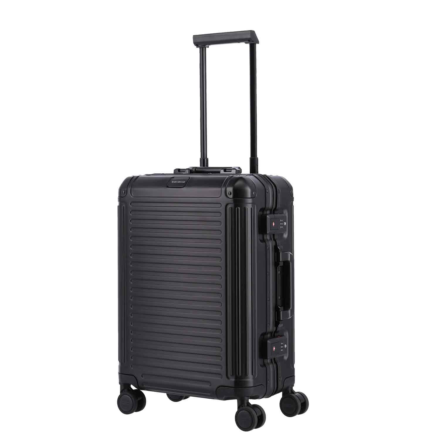 Travelite Aluminium Trolley 4 Rollen S NEXT schwarz