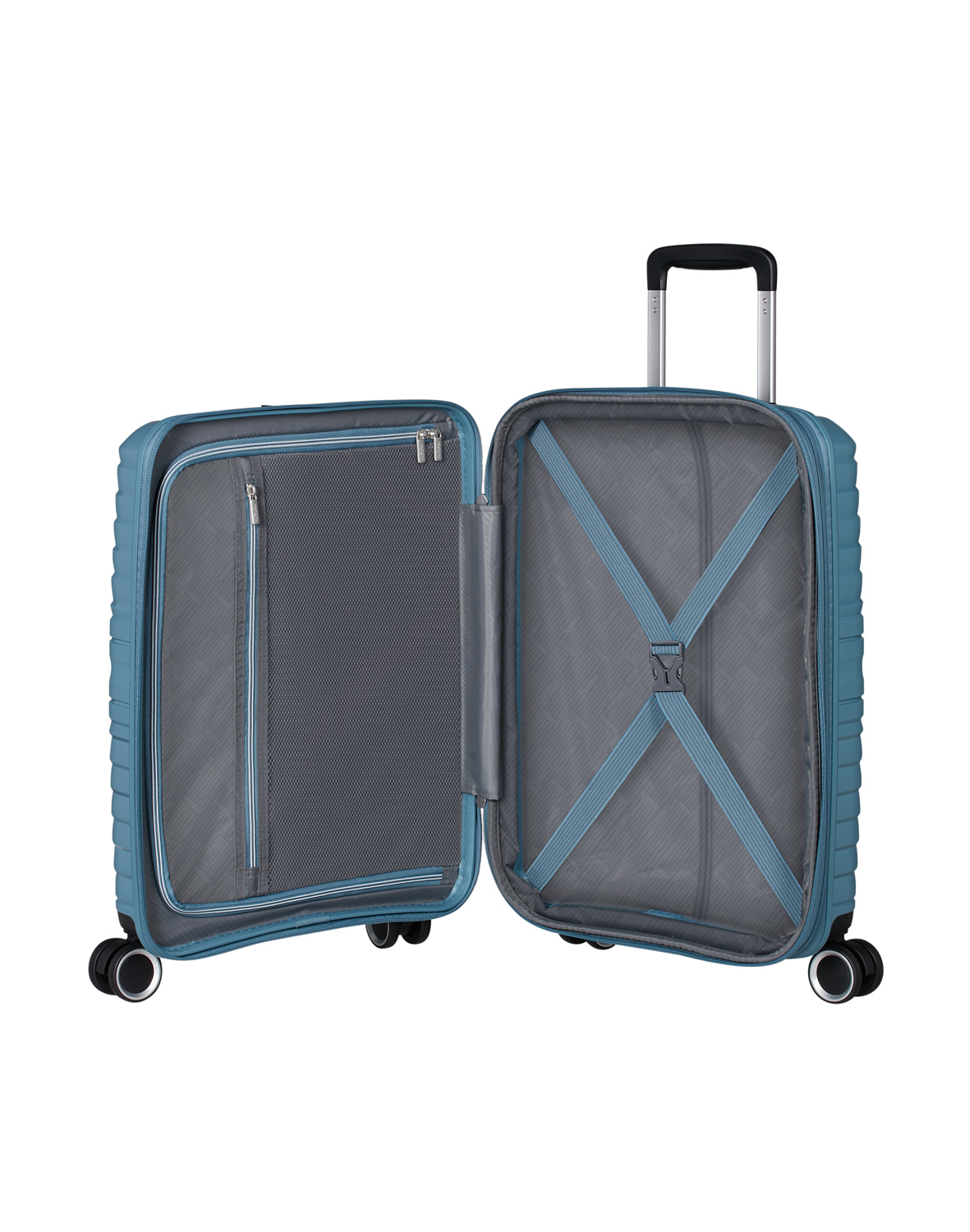 American Tourister Trolley mit 4 Rollen 55 cm Flytwist storm blue Abbildung 6