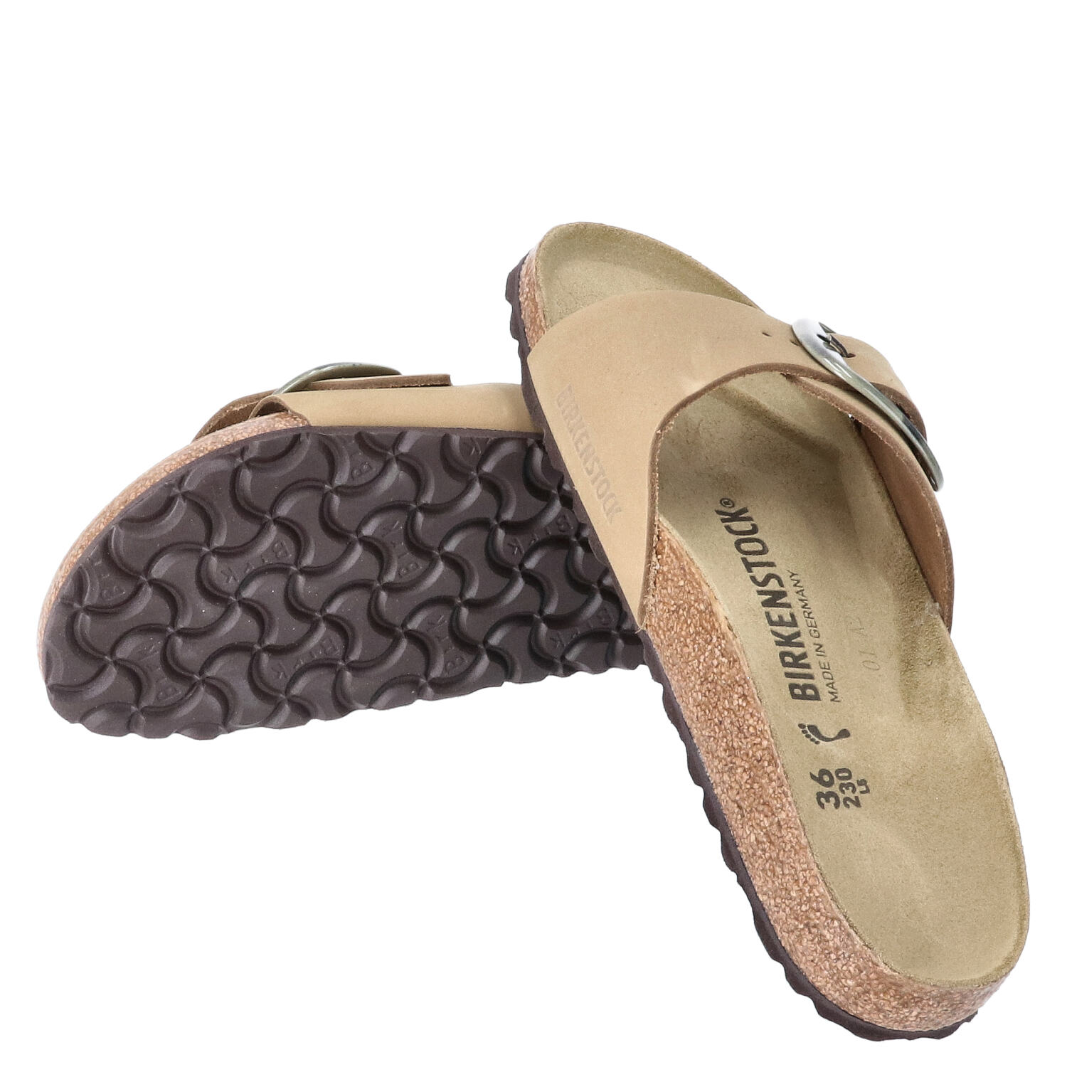 Birkenstock Sandalen Größe 36 Madrid Big Buckle Mud Green   Abbildung 1