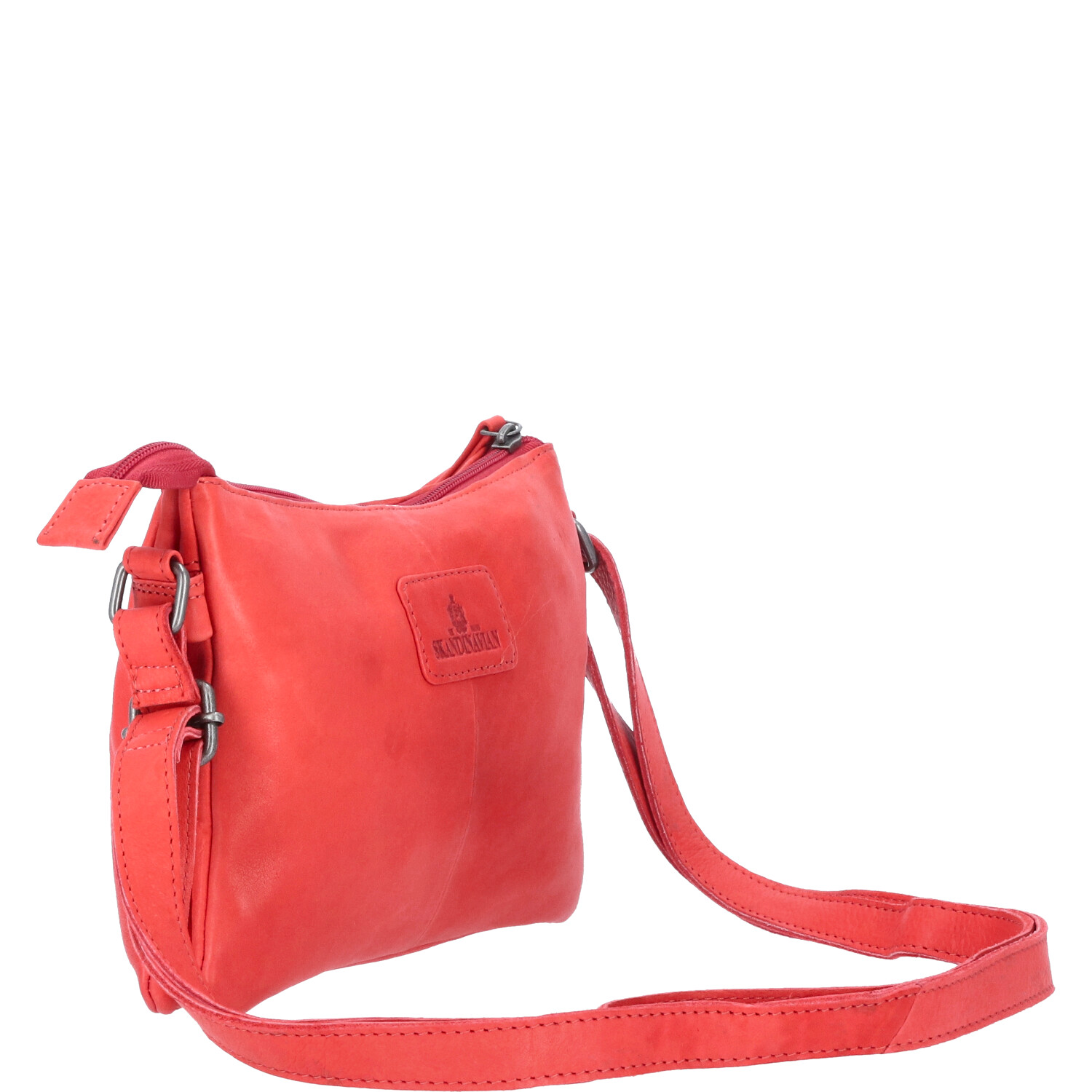 The Skandinavian Brand Damen Ledertasche, Umhängetasche  Red