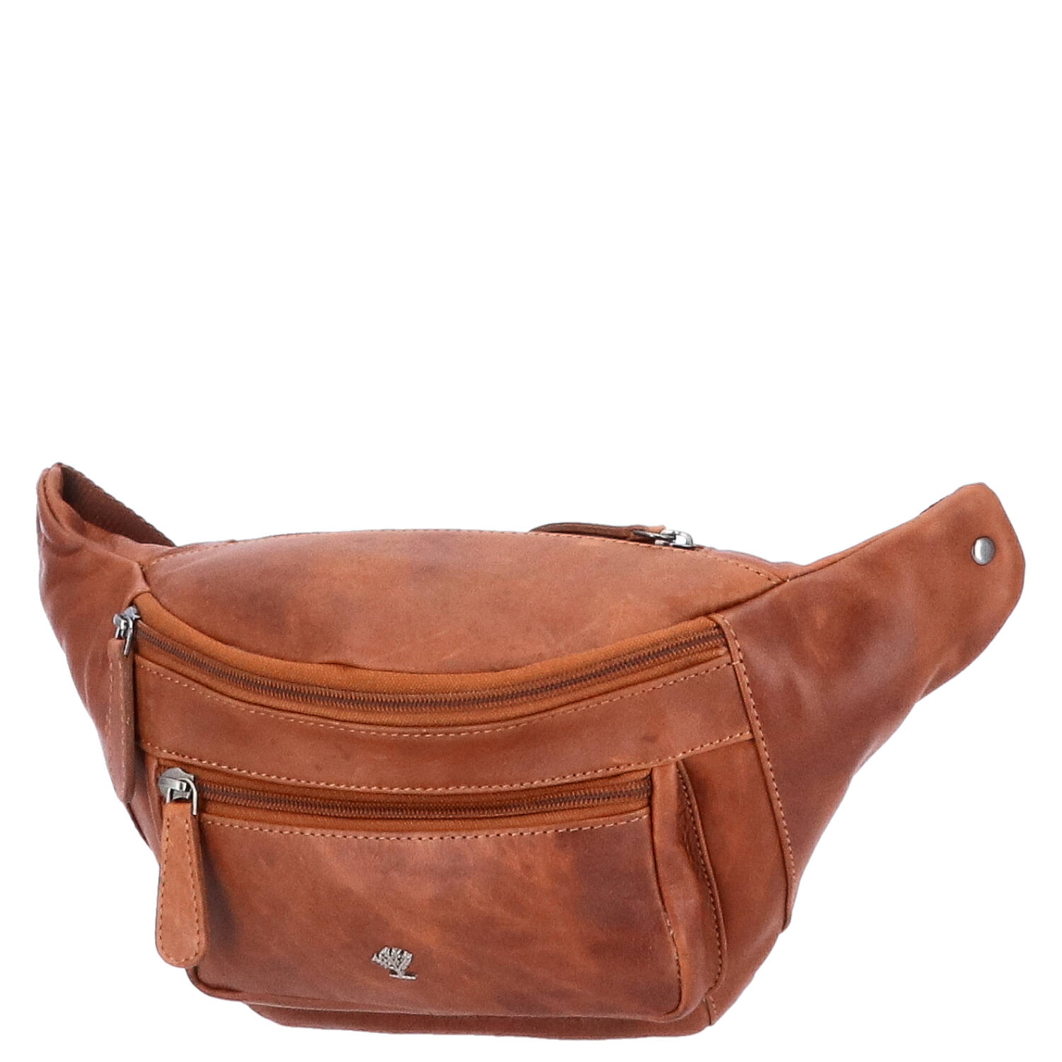 The Skandinavian Brand Leder Bauchtasche, Hüttasche, Body Bag - braun Abbildung 1