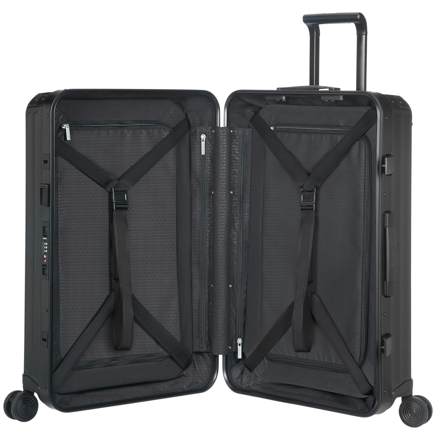 Samsonite Trolley mit 4 Rollen 76cm Lite-Box Aluminium Black Abbildung 5