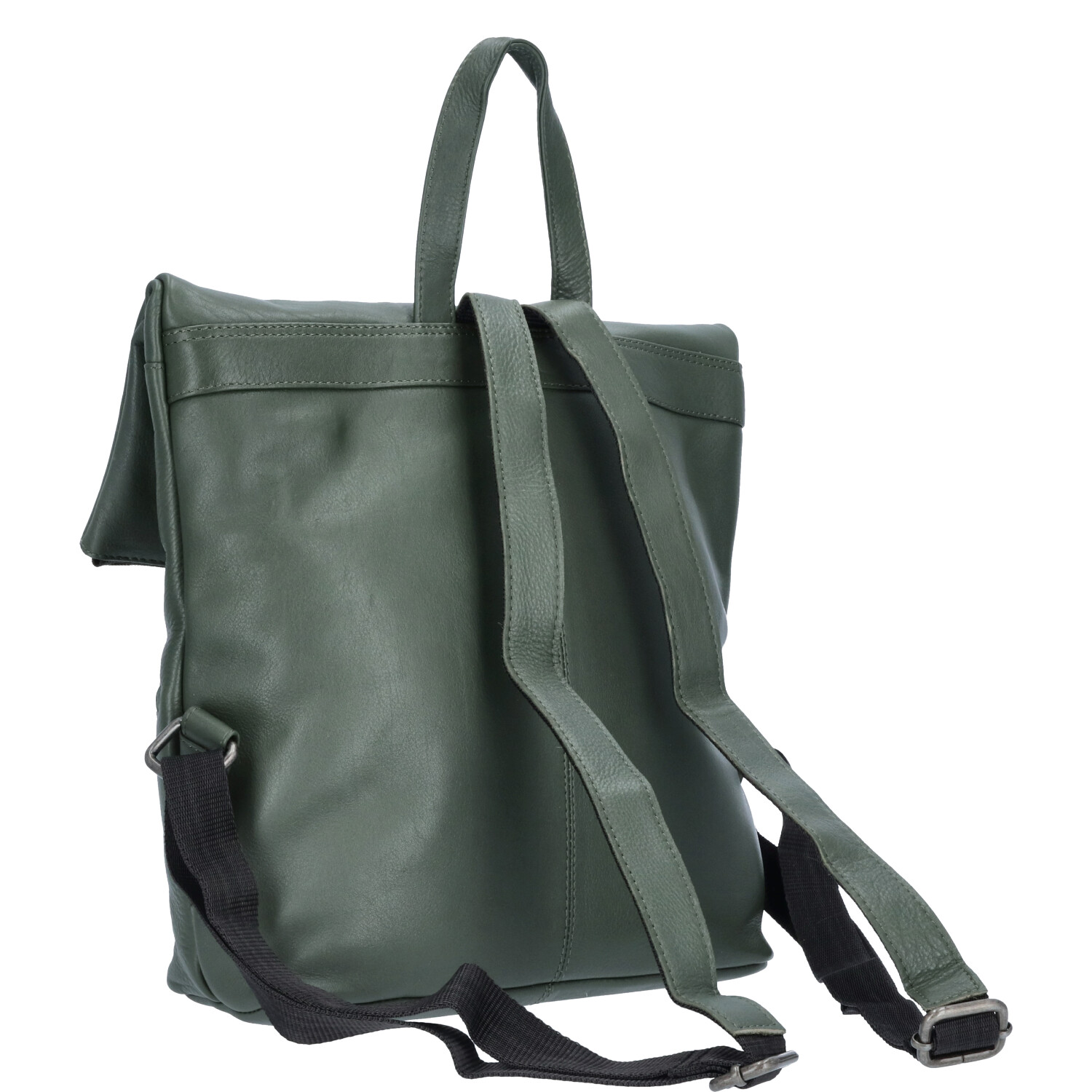 The Skandinavian Brand Damen Leder Rucksack  Green