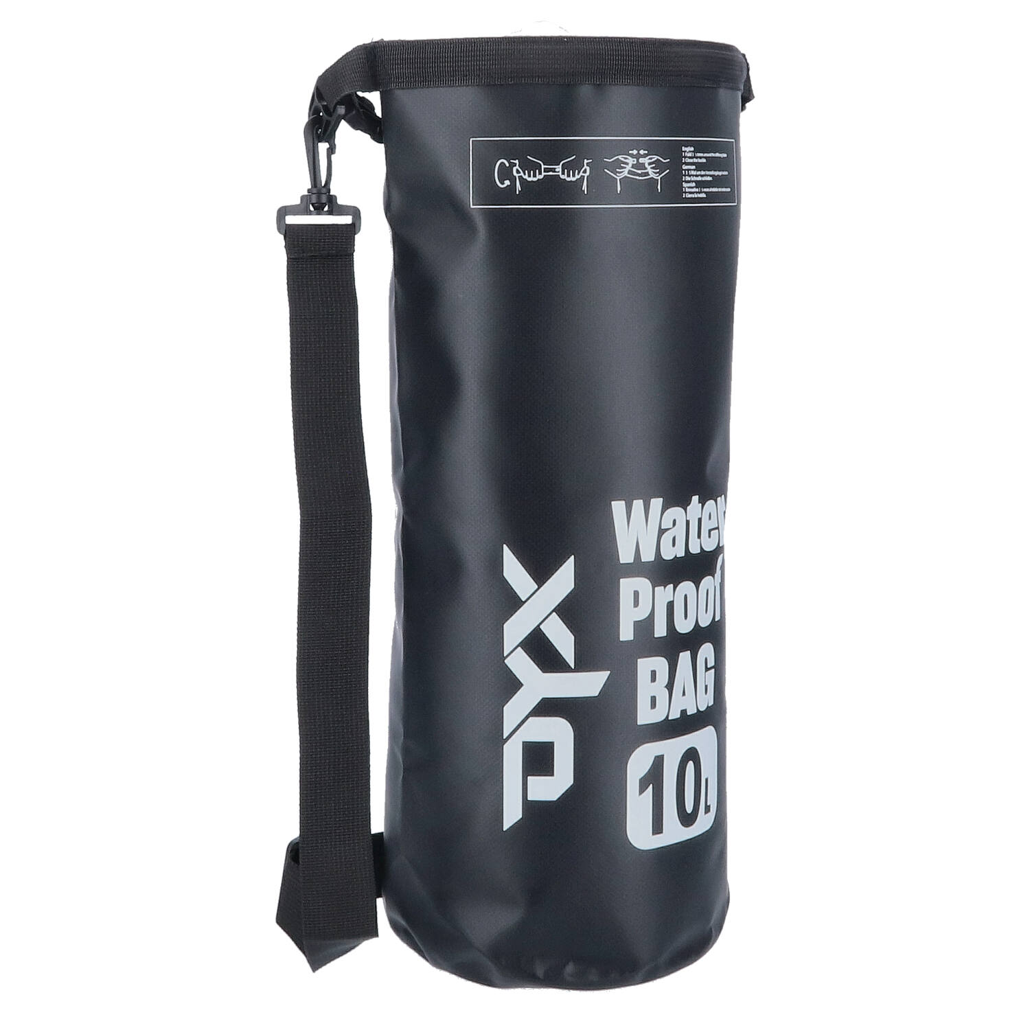 DYX Wasserdicht Packsack 10L - schwarz Abbildung 5